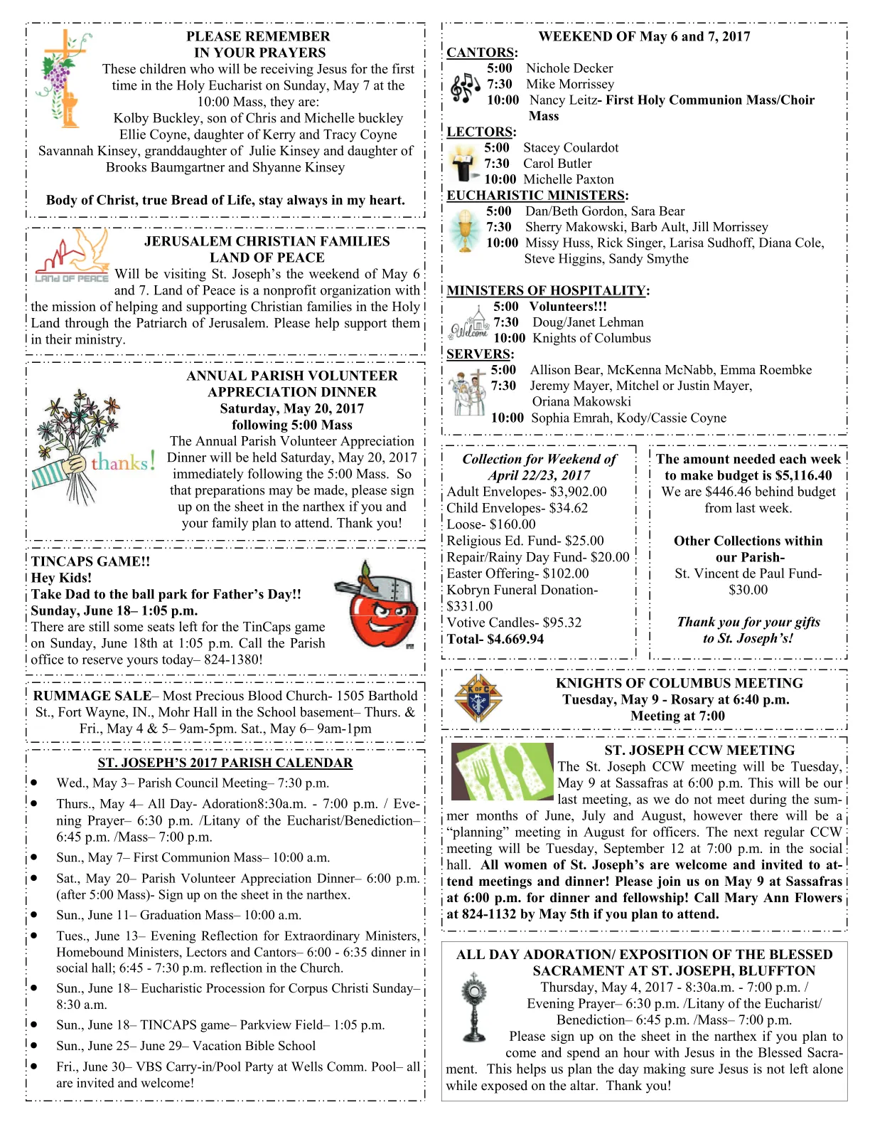 Apr 30, 2017 - Bulletin - Page 2