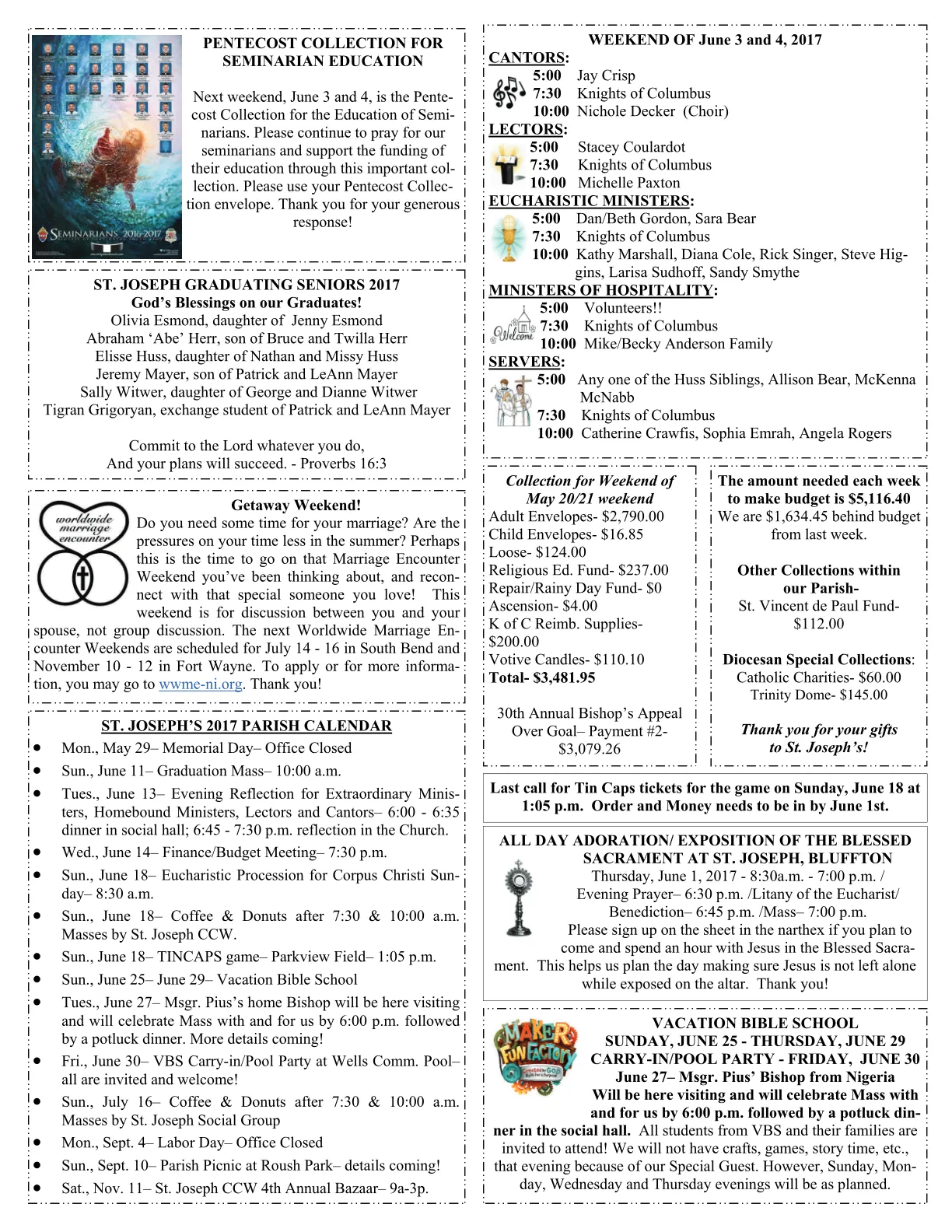 May 28, 2017 - Bulletin - Page 2