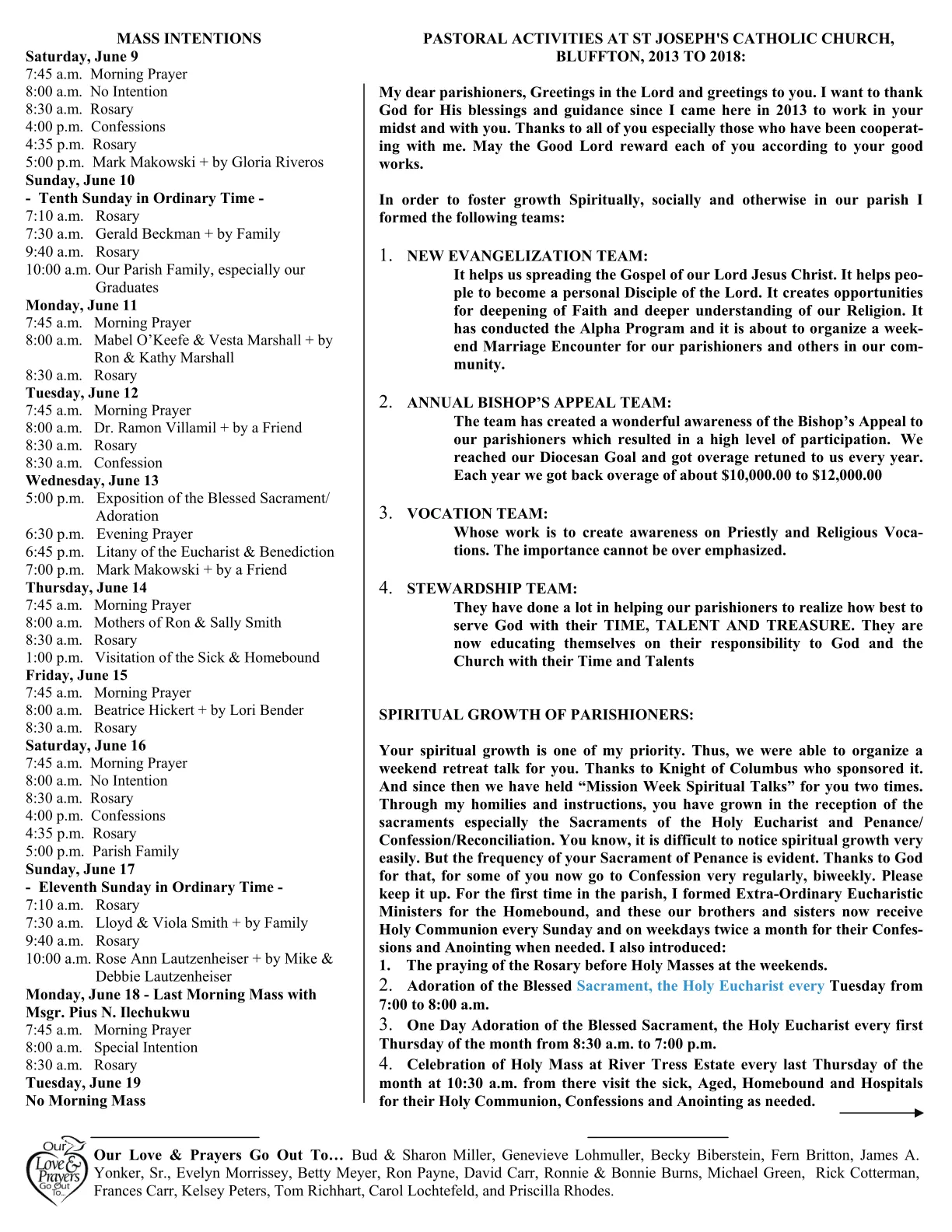 Jun 10, 2018 - Bulletin - Page 2