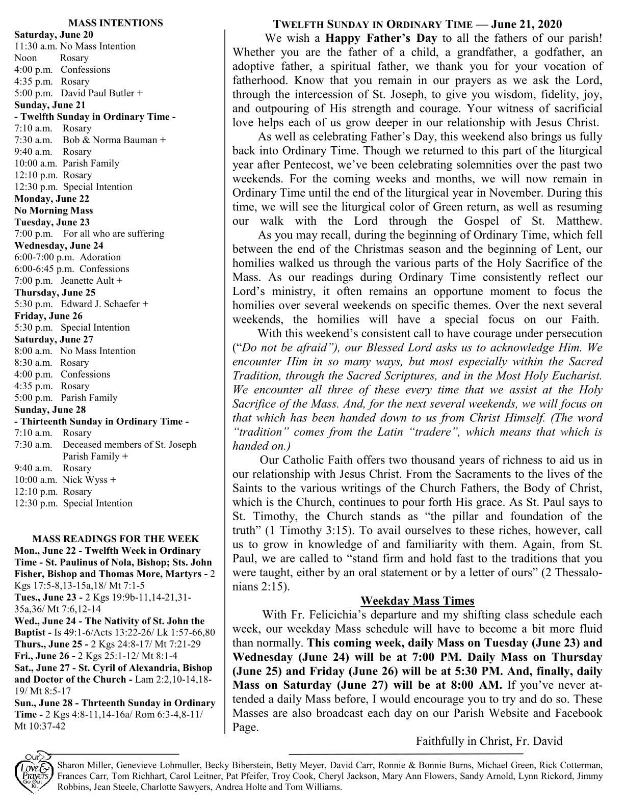 Jun 21, 2020 - Bulletin - Page 2