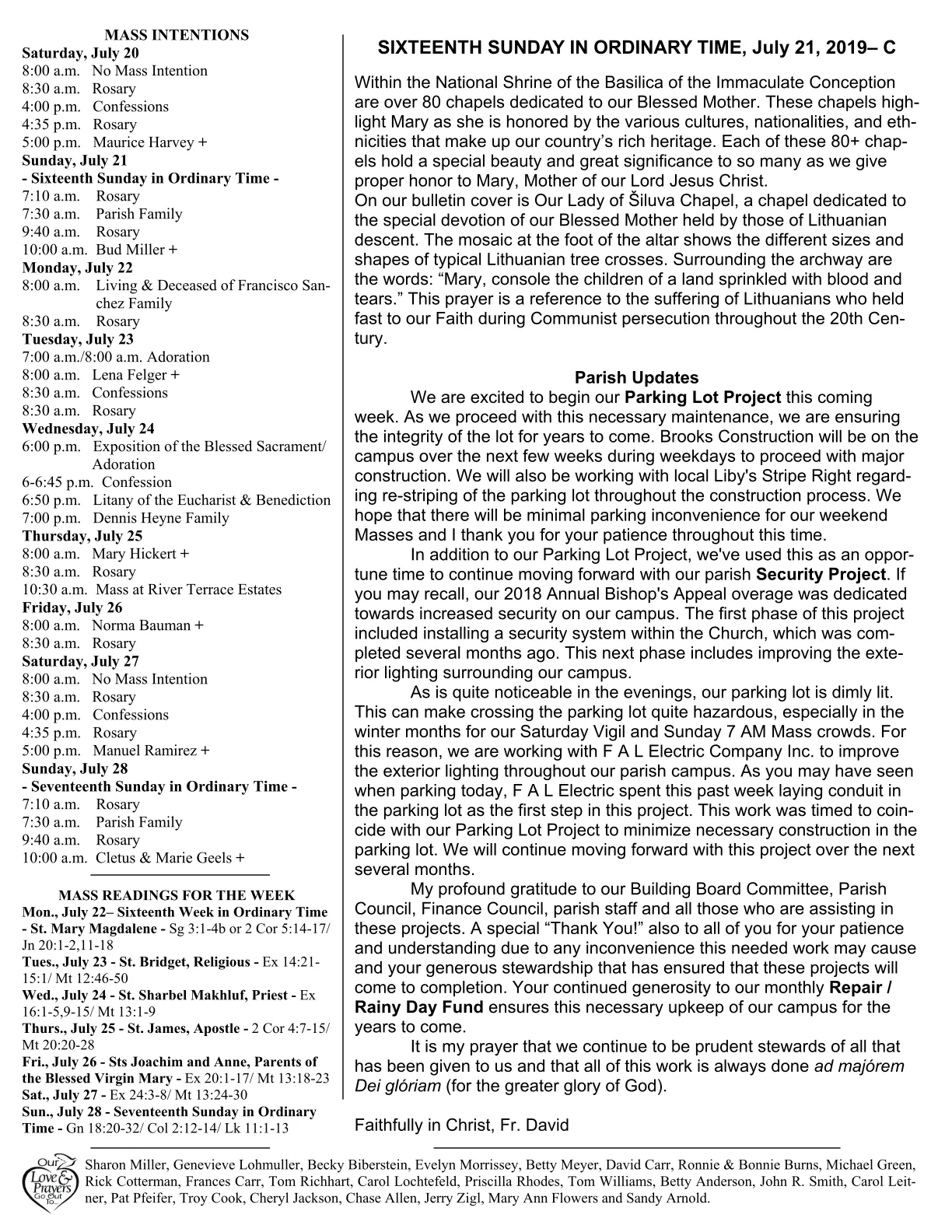 Jul 21, 2019 - Bulletin - Page 2