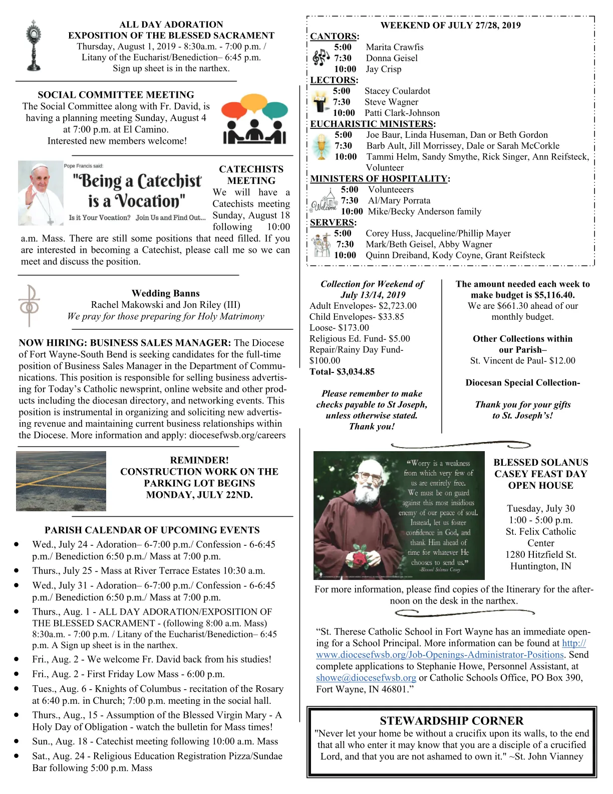 Jul 21, 2019 - Bulletin - Page 3