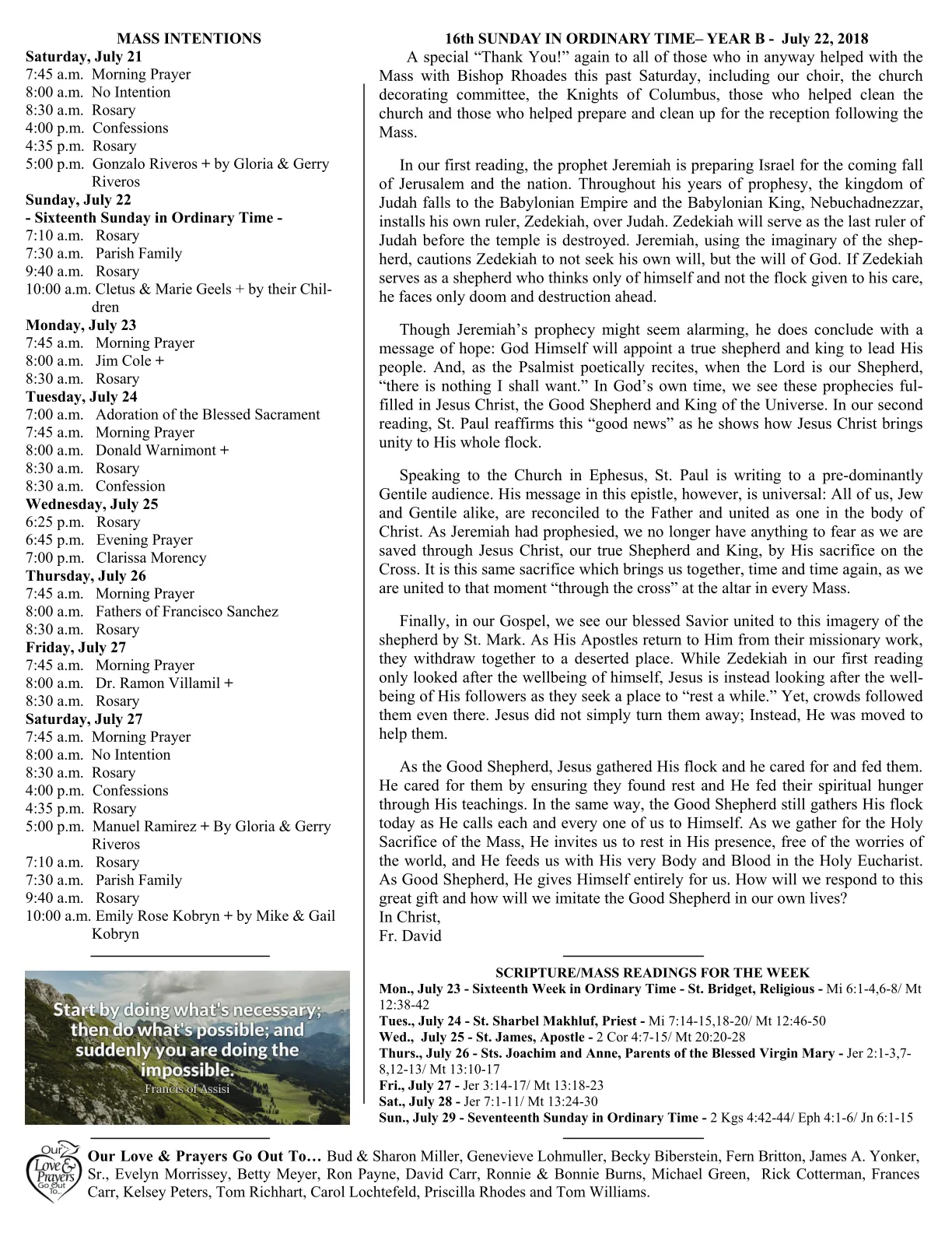 Jul 22, 2018 - Bulletin - Page 2