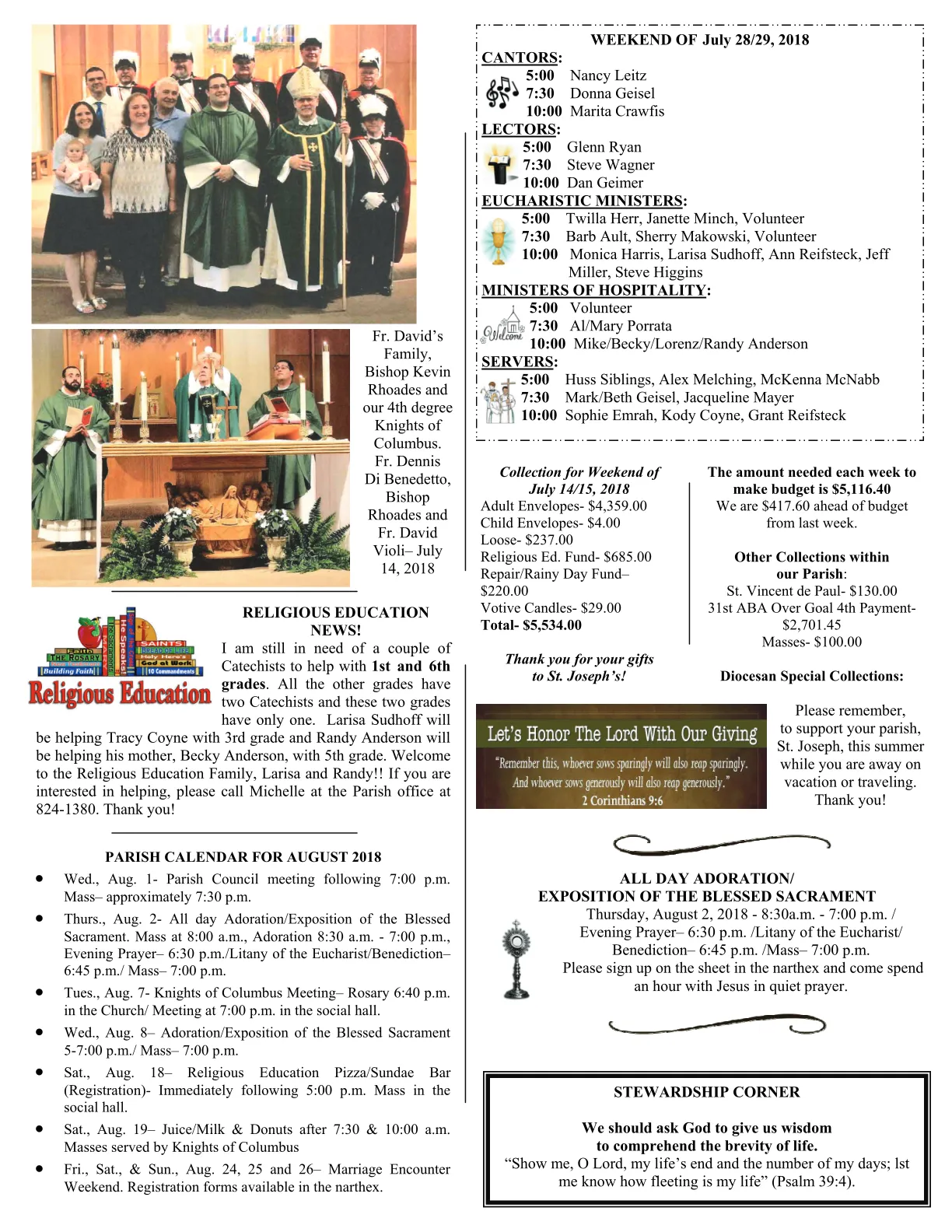 Jul 22, 2018 - Bulletin - Page 3