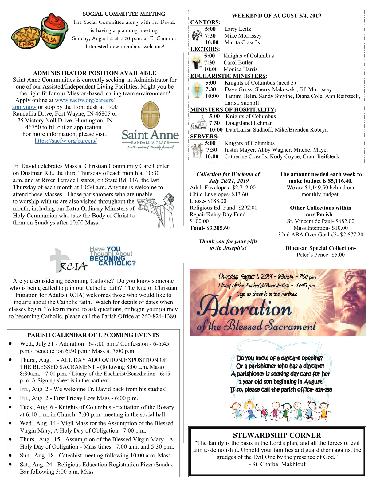 Jul 28, 2019 - Bulletin - Page 3