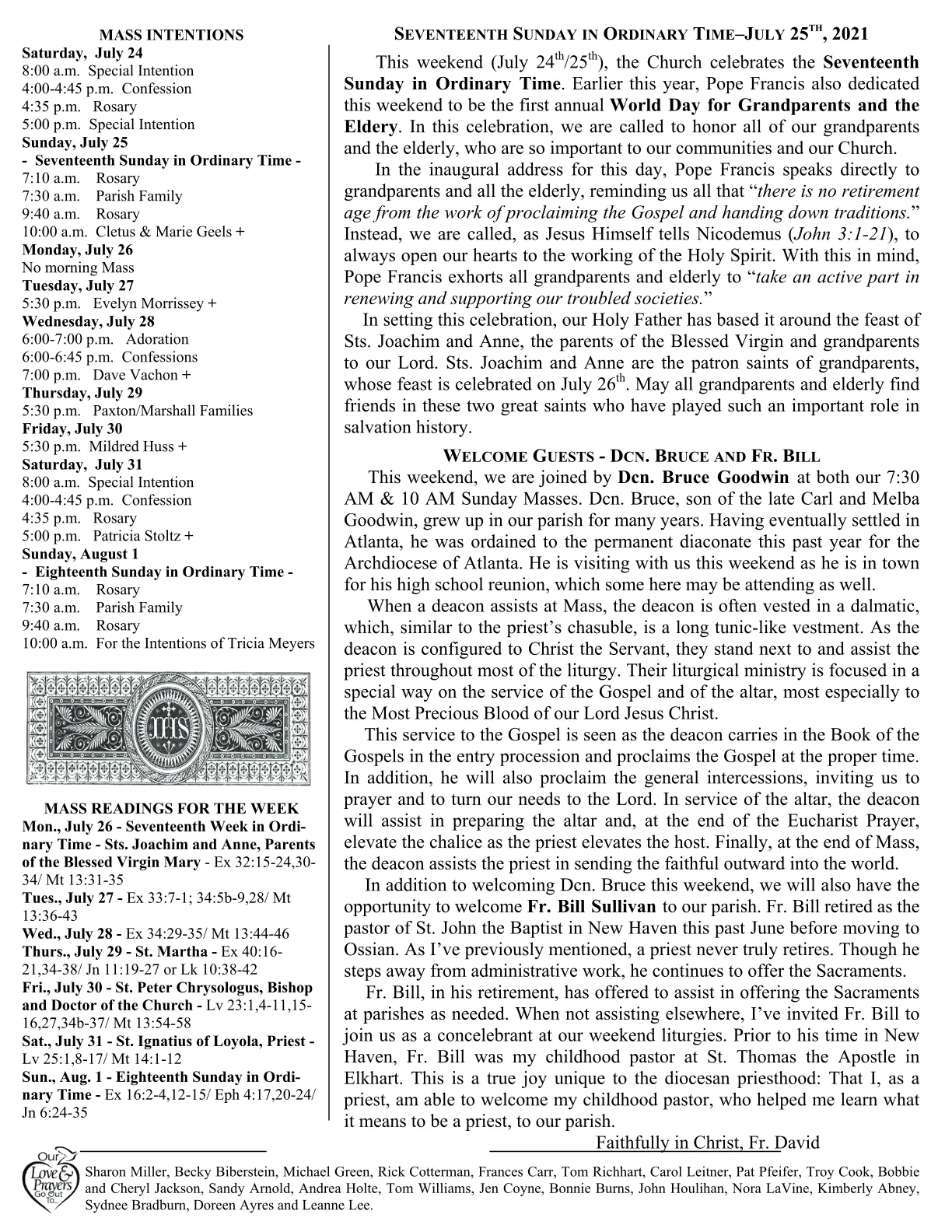 Jul 25, 2021 - Bulletin - Page 2