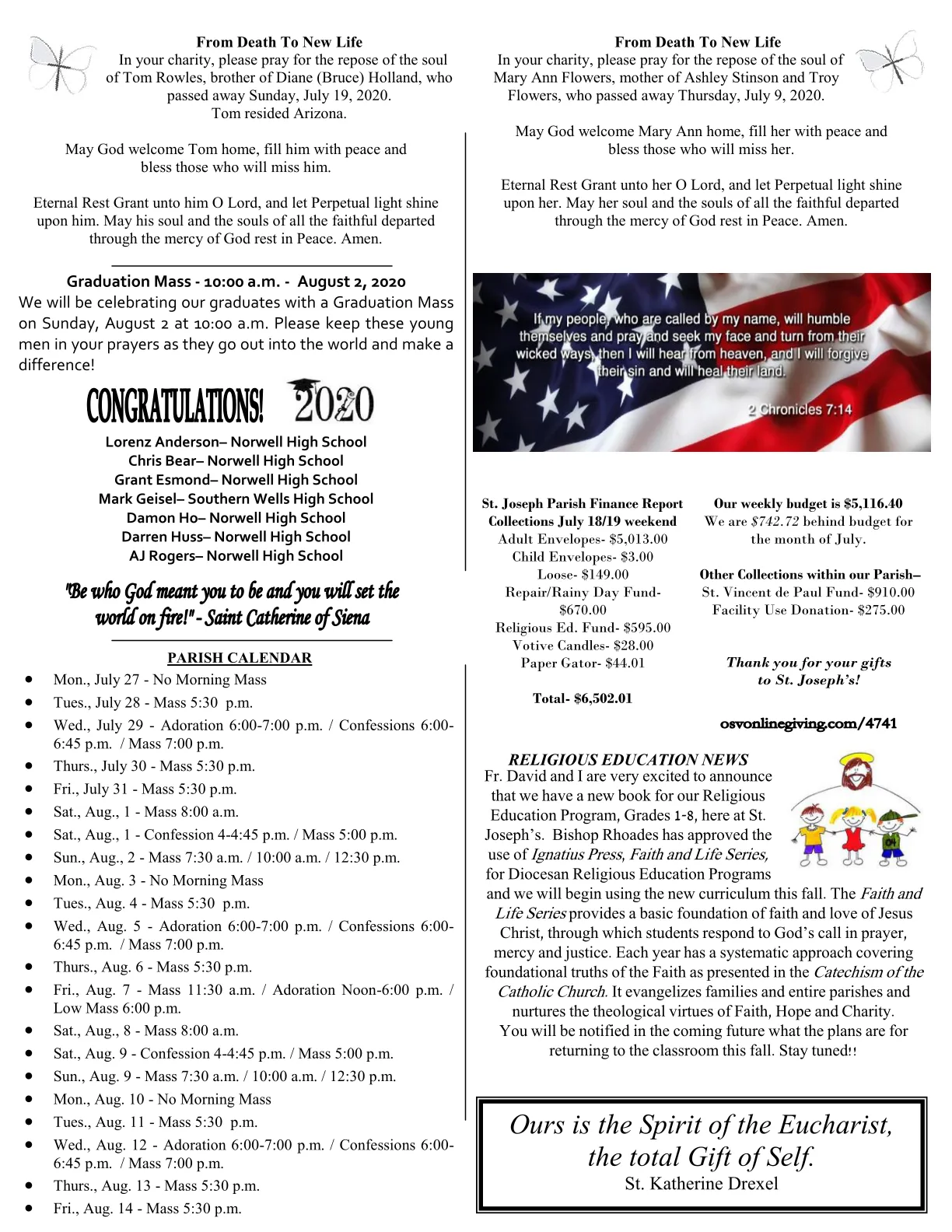 Jul 26, 2020 - Bulletin - Page 3