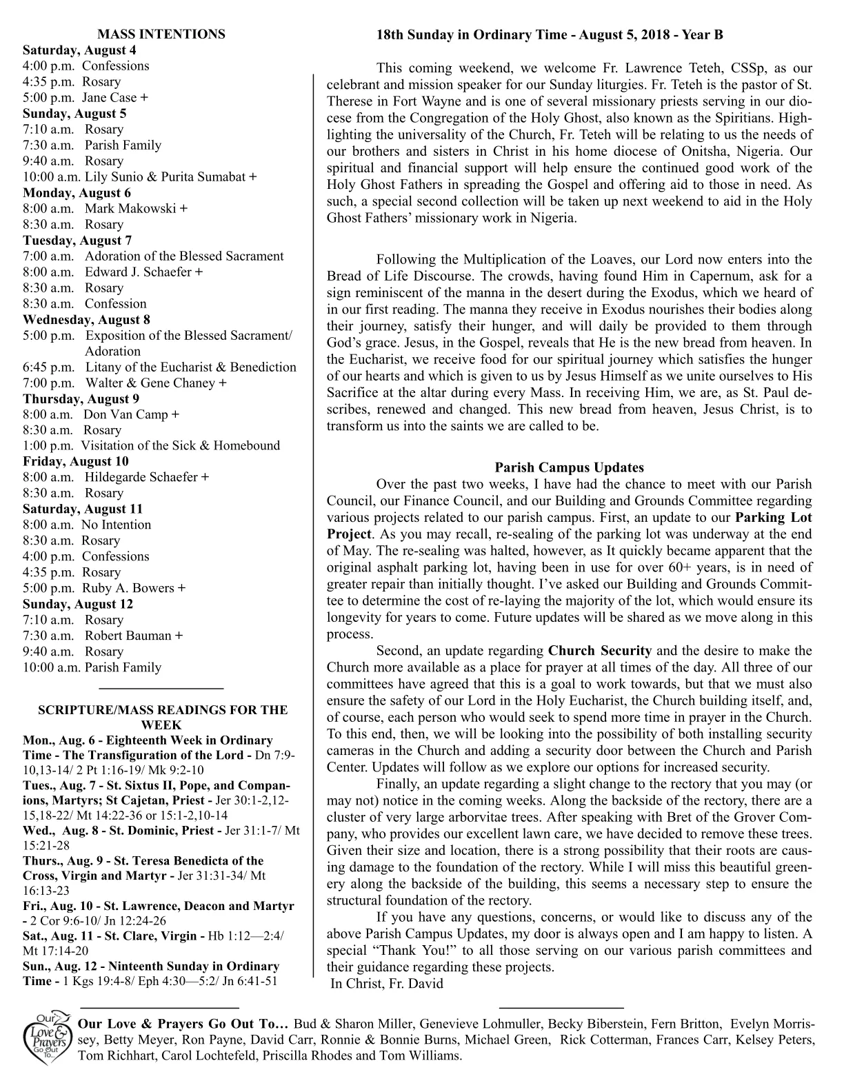 Aug 05, 2018 - Bulletin - Page 2