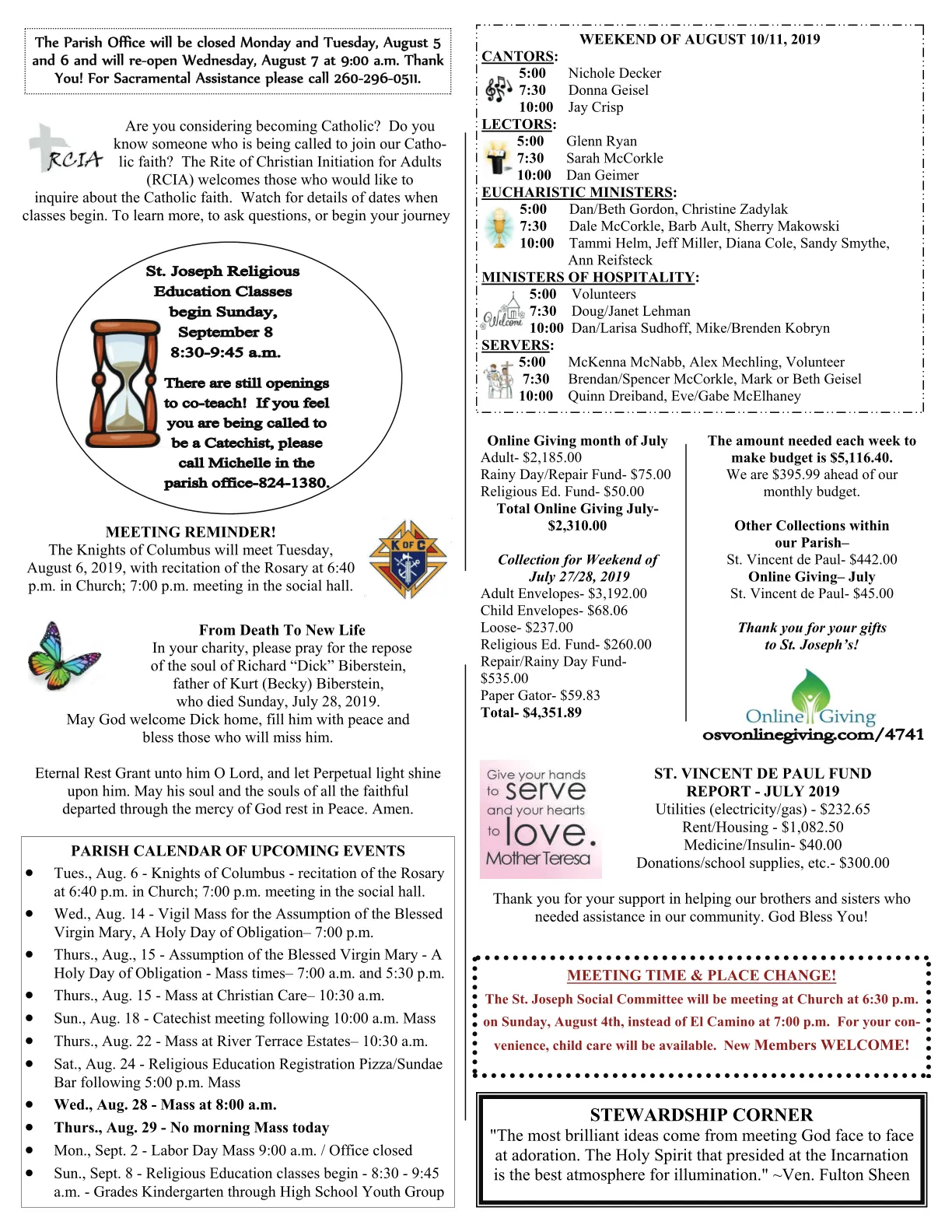 Aug 04, 2019 - Bulletin - Page 3
