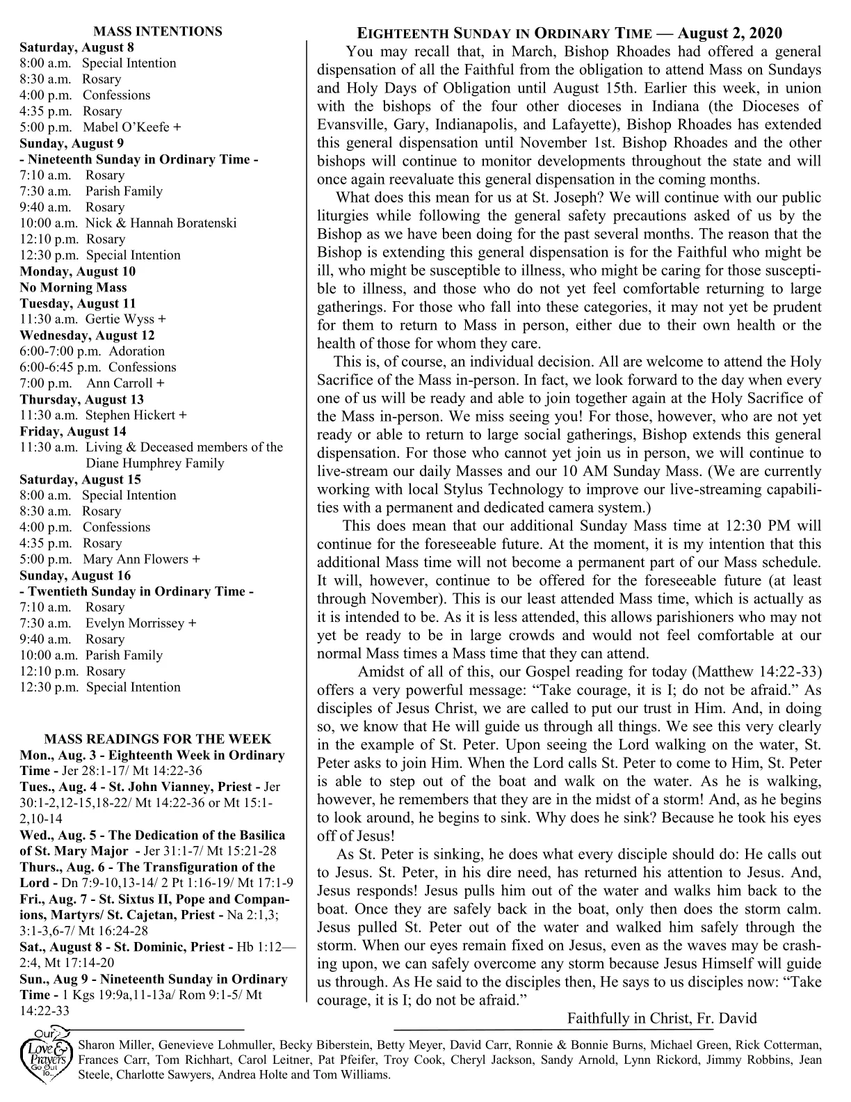 Aug 09, 2020 - Bulletin - Page 2