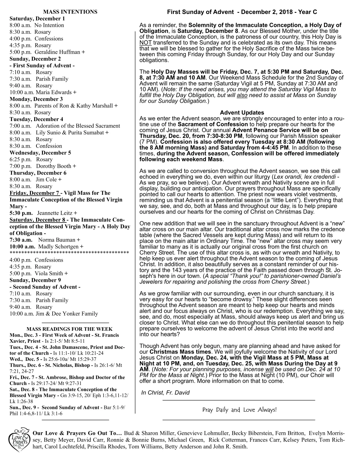 Dec 02, 2018 - Bulletin - Page 2