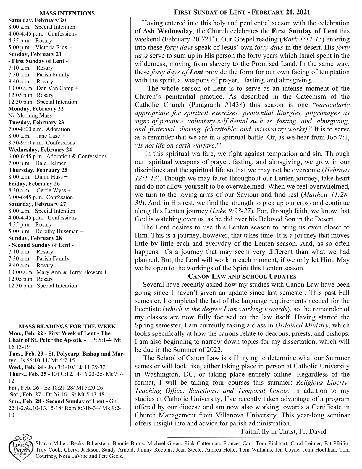 Feb 21, 2021 - Bulletin - Page 2