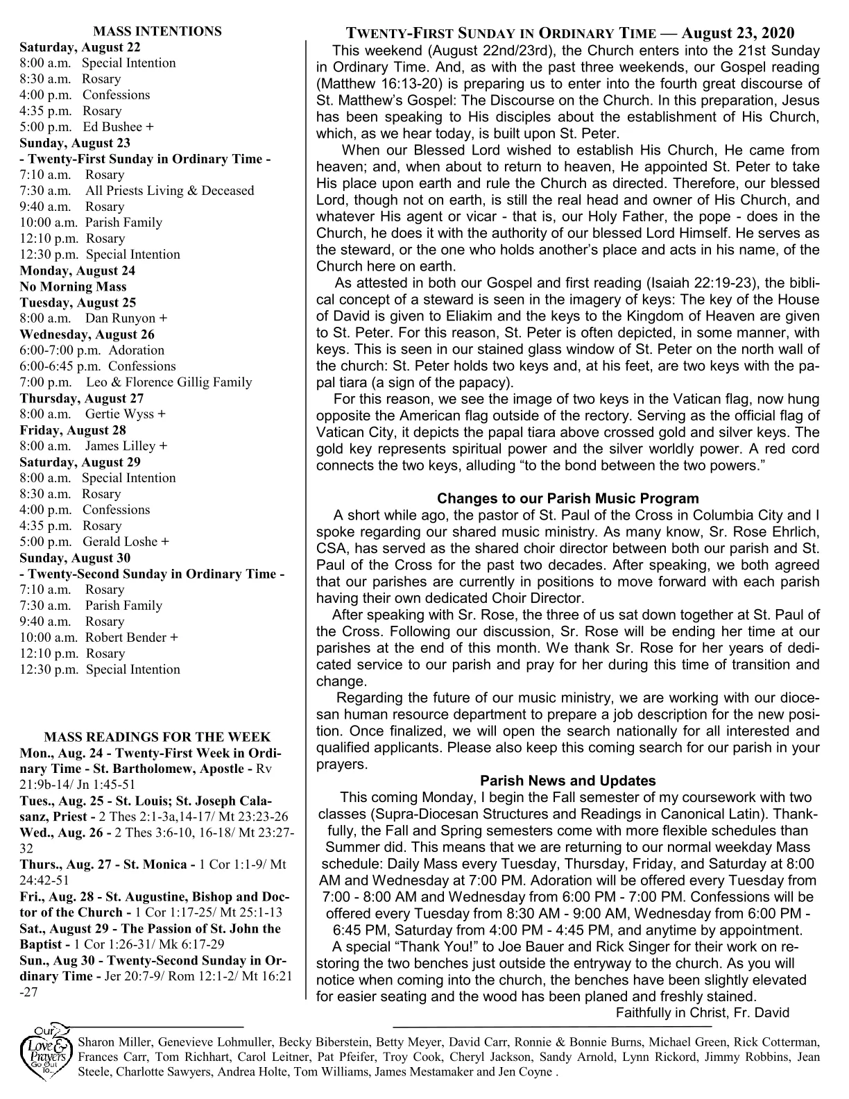 Aug 23, 2020 - Bulletin - Page 2