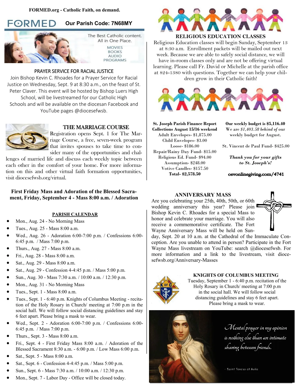 Aug 23, 2020 - Bulletin - Page 3