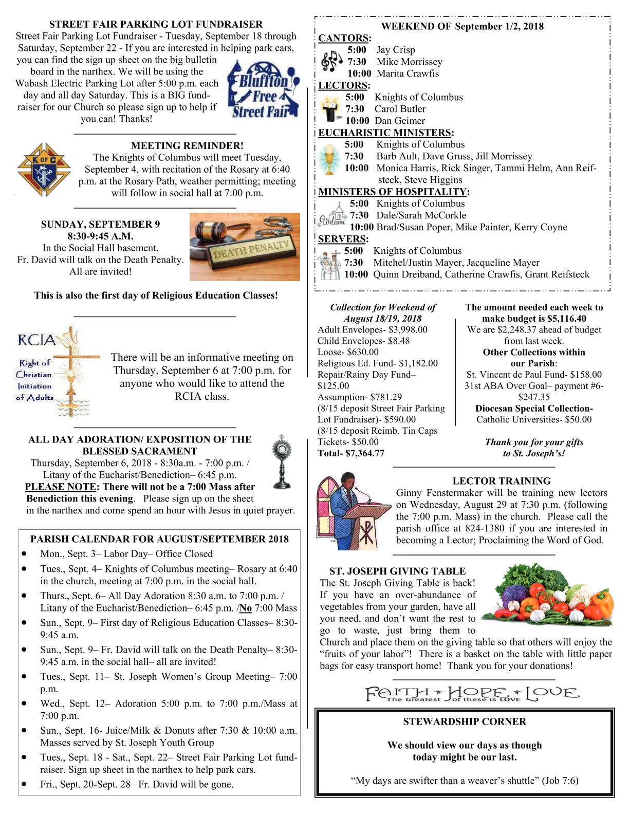 Aug 26, 2018 - Bulletin - Page 3