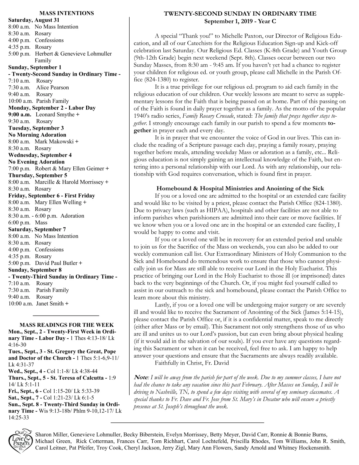 Sep 01, 2019 - Bulletin - Page 2