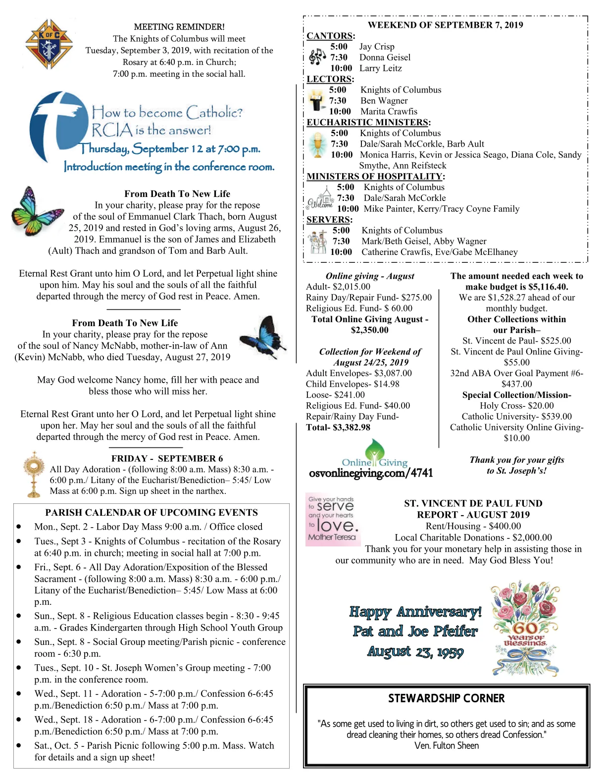 Sep 01, 2019 - Bulletin - Page 3