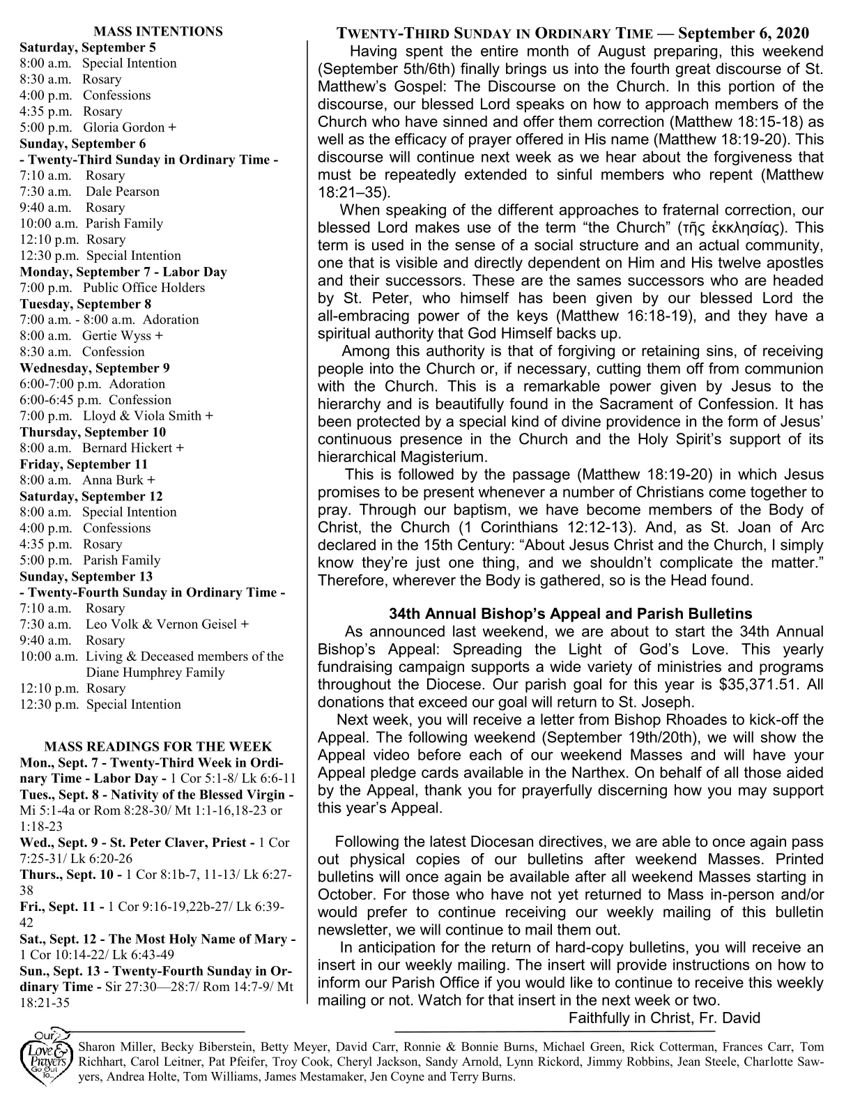 Sep 06, 2020 - Bulletin - Page 2