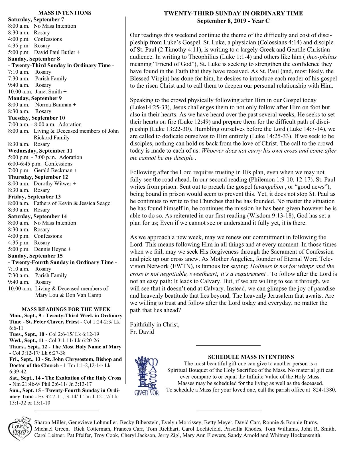 Sep 08, 2019 - Bulletin - Page 2