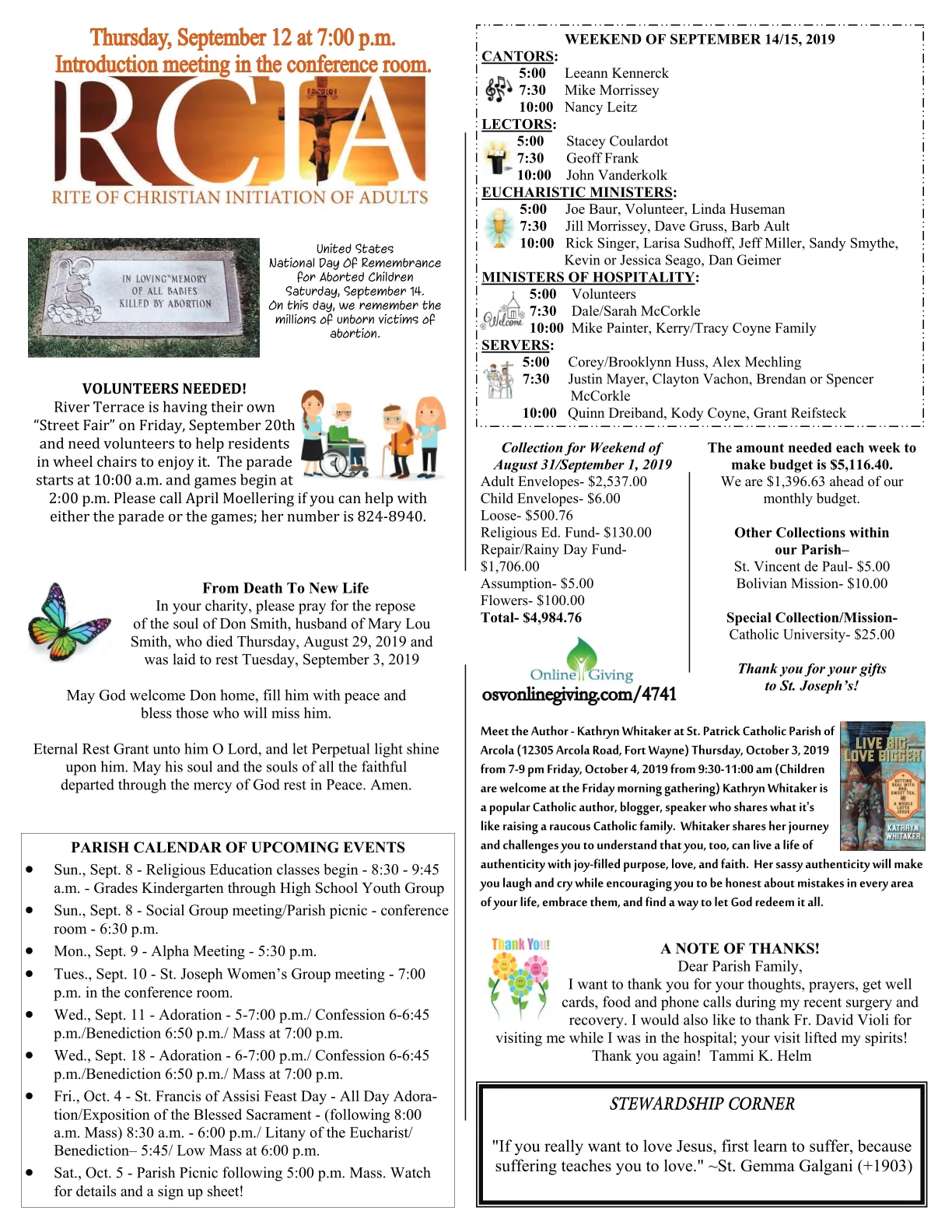 Sep 08, 2019 - Bulletin - Page 3