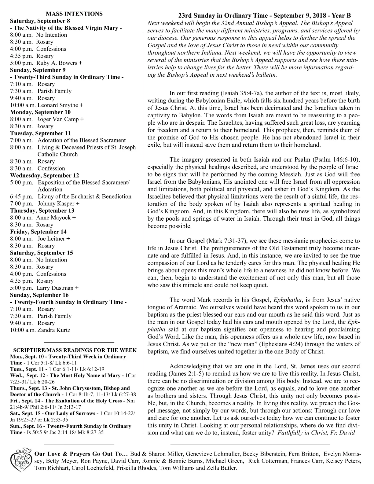 Sep 09, 2018 - Bulletin - Page 2