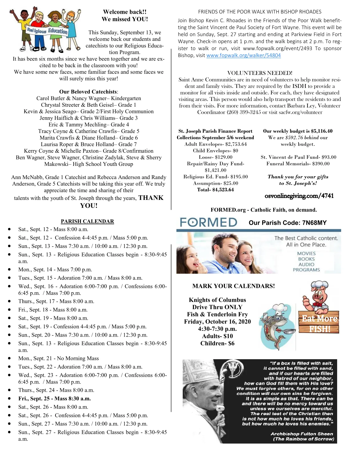 Sep 13, 2020 - Bulletin - Page 3