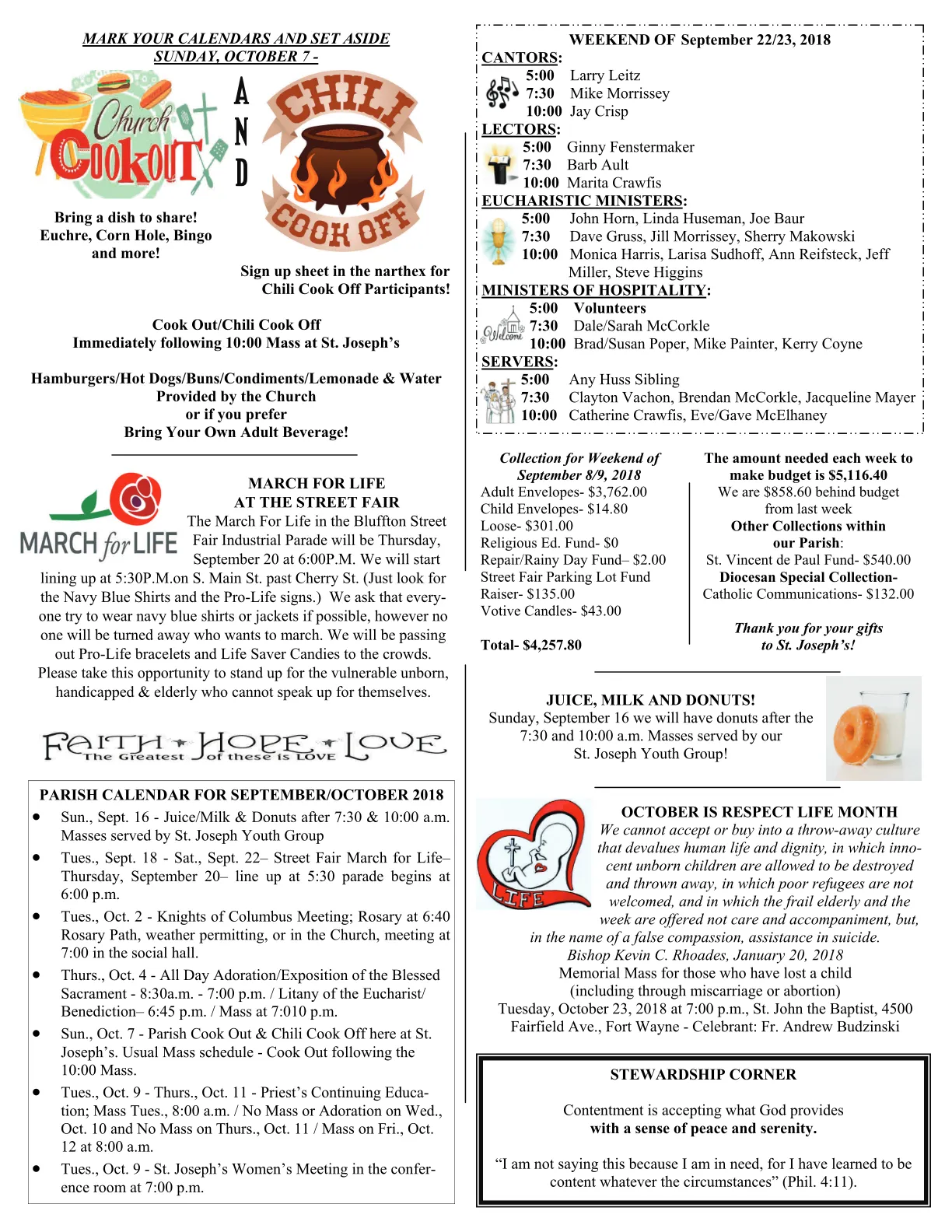 Sep 16, 2018 - Bulletin - Page 3