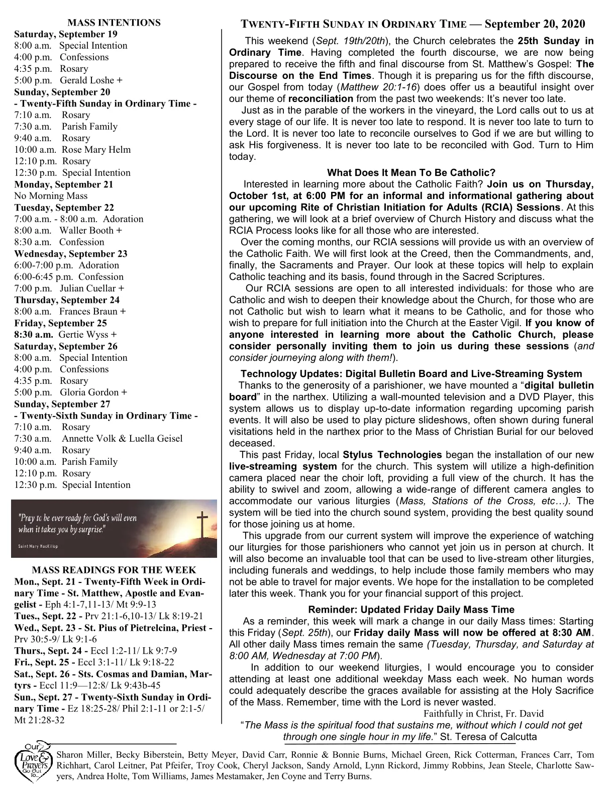 Sep 20, 2020 - Bulletin - Page 2