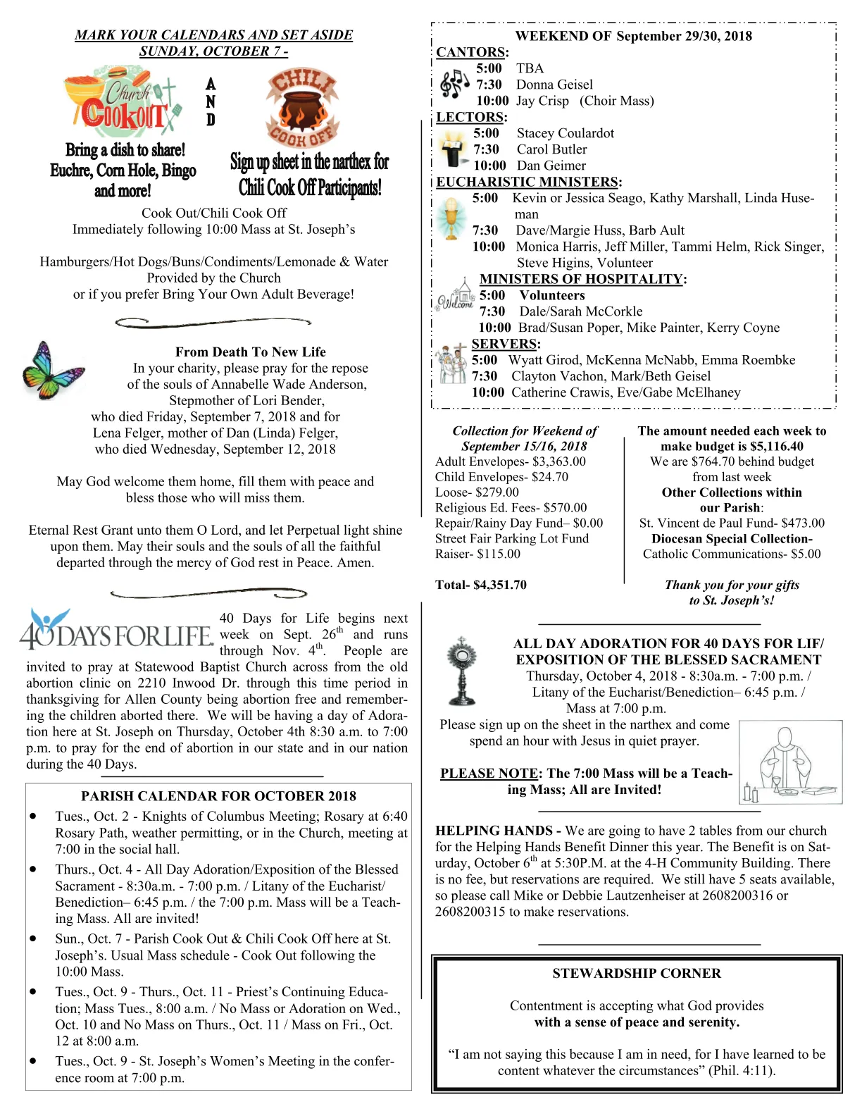 Sep 23, 2018 - Bulletin - Page 3