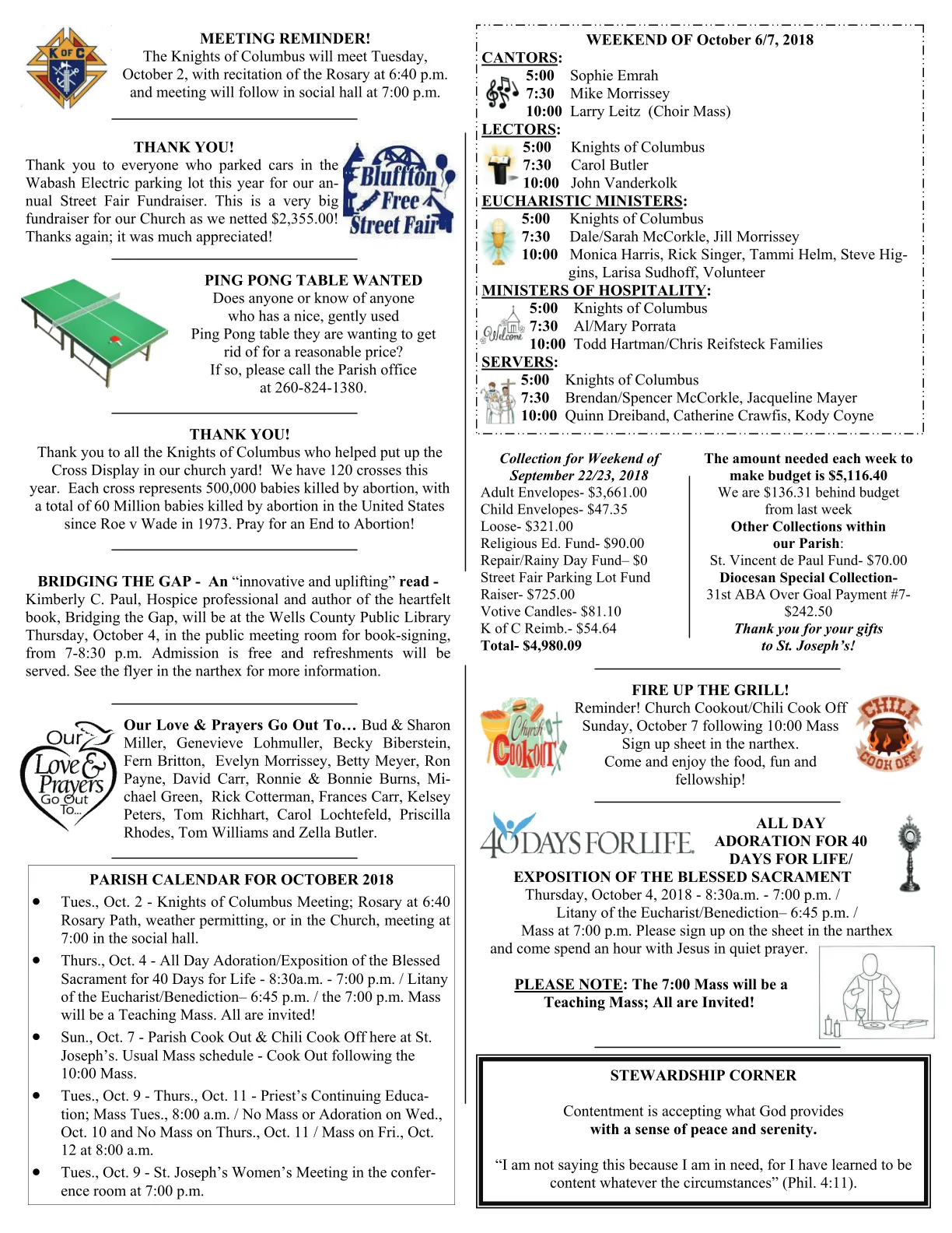 Sep 30, 2018 - Bulletin - Page 3