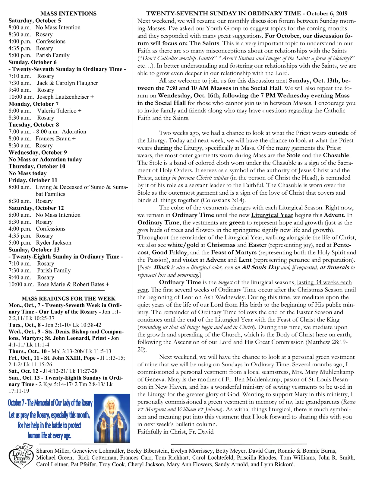 Oct 06, 2019 - Bulletin - Page 2