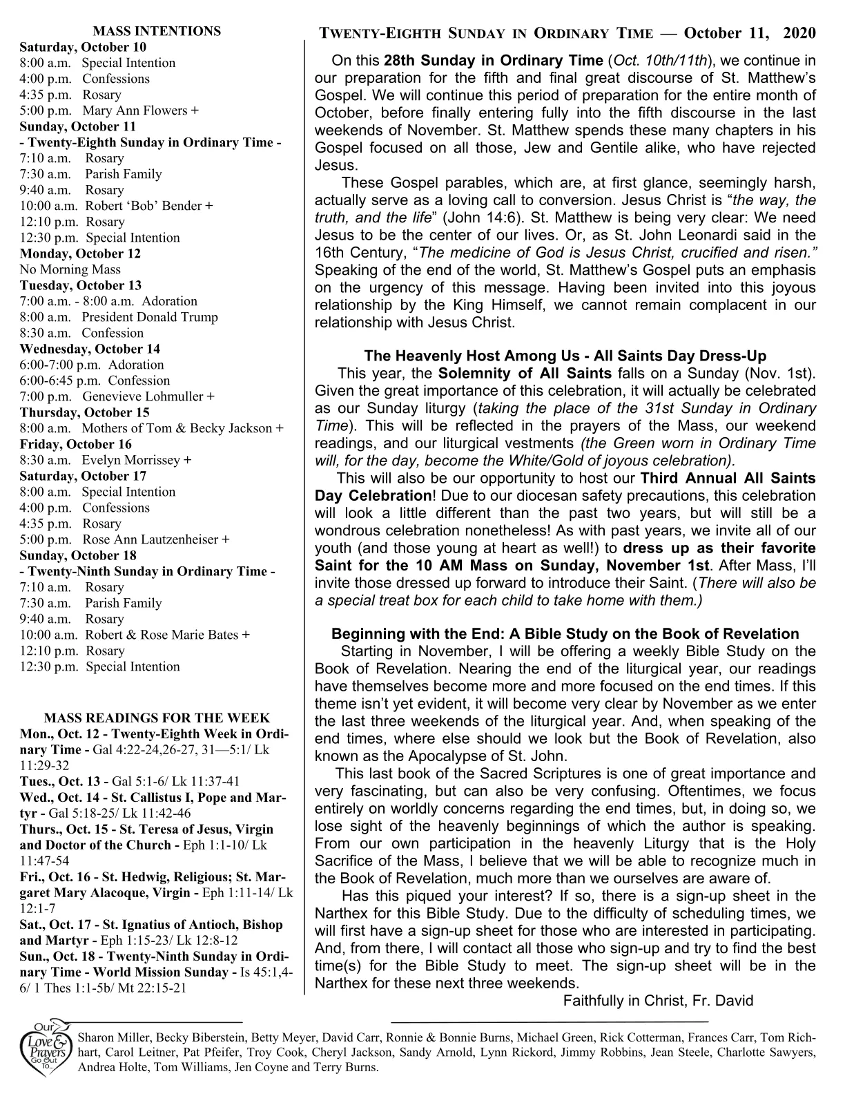 Oct 11, 2020 - Bulletin - Page 2