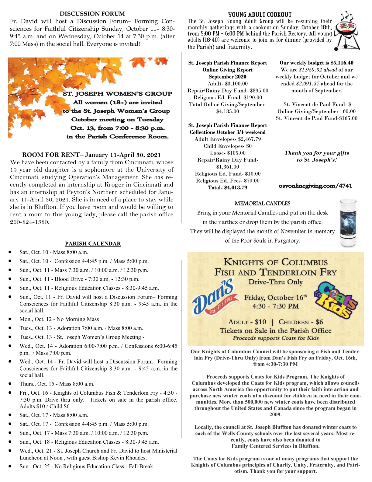 Oct 11, 2020 - Bulletin - Page 3
