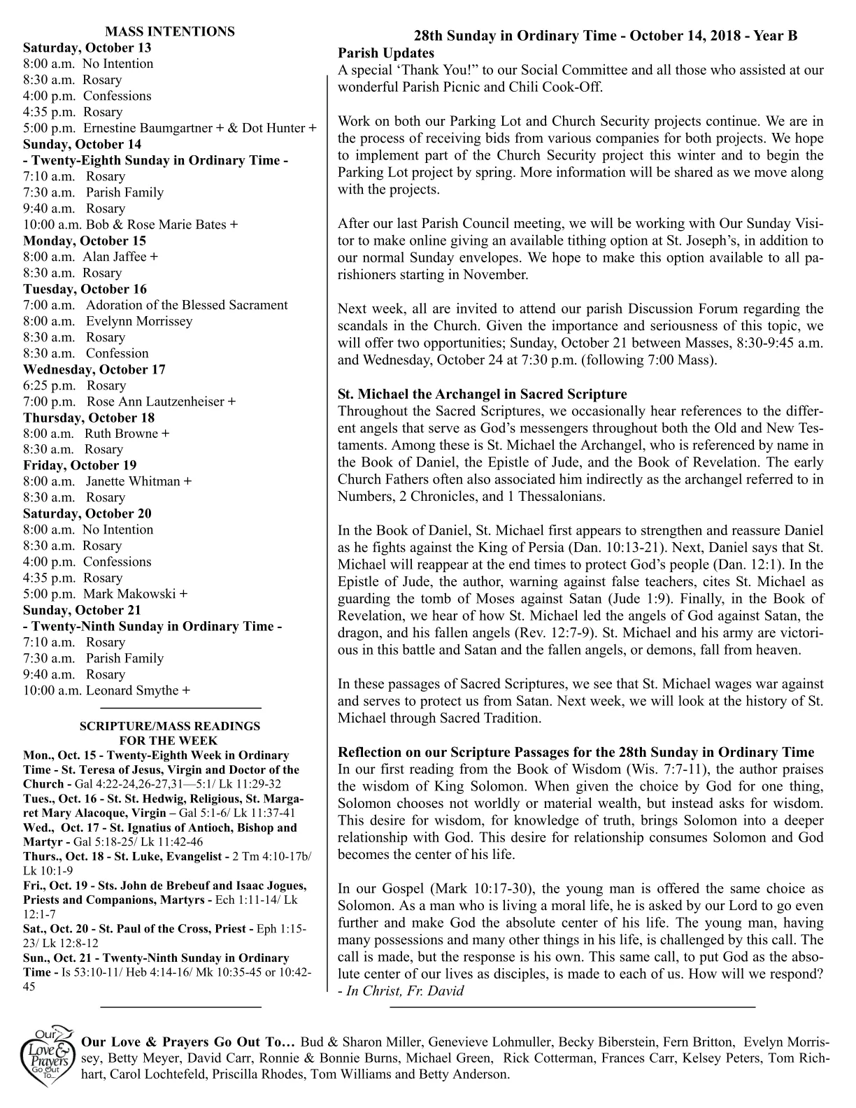 Oct 14, 2018 - Bulletin - Page 2