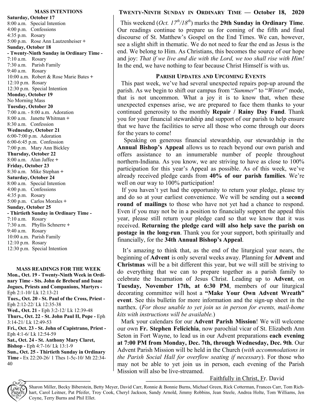 Oct 18, 2020 - Bulletin - Page 2