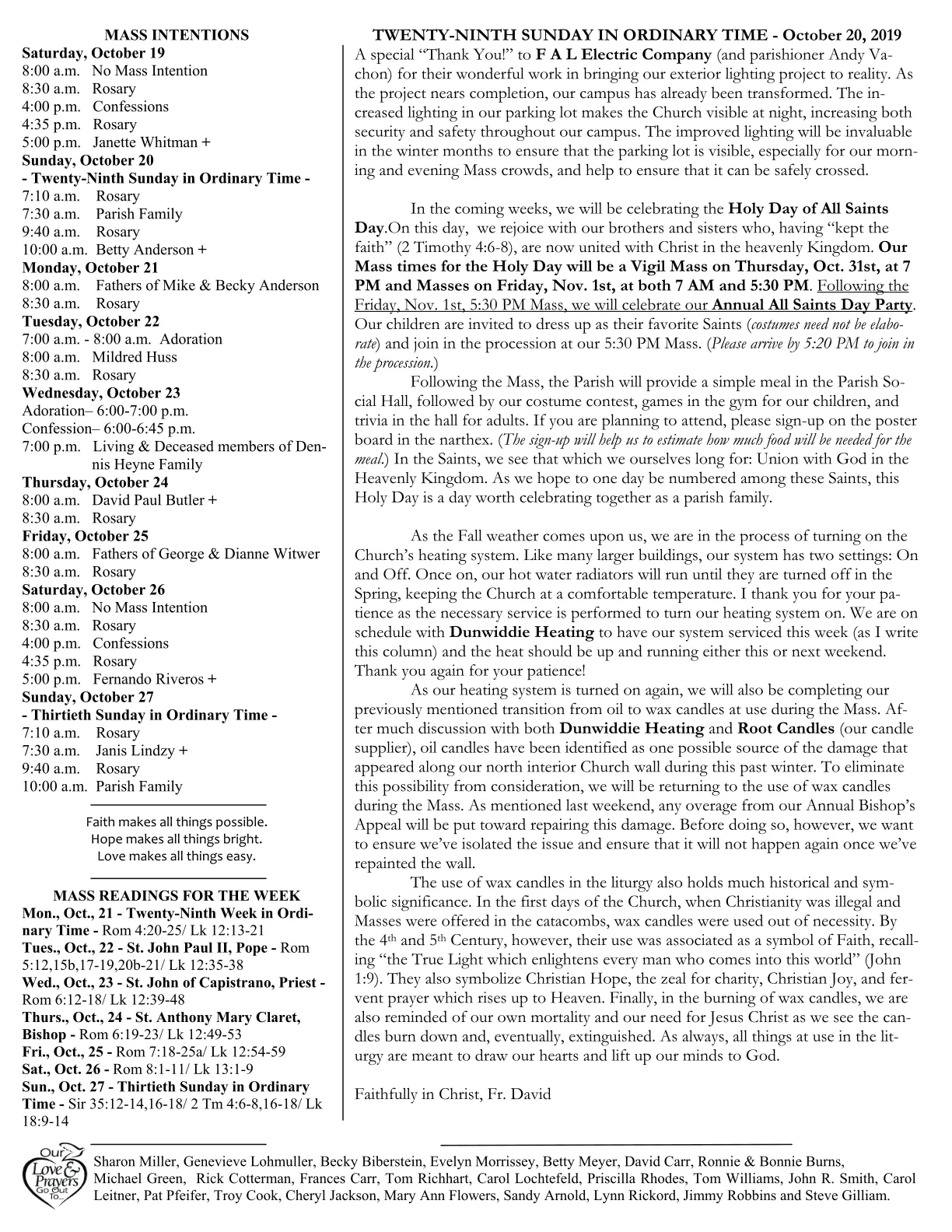 Oct 20, 2019 - Bulletin - Page 2