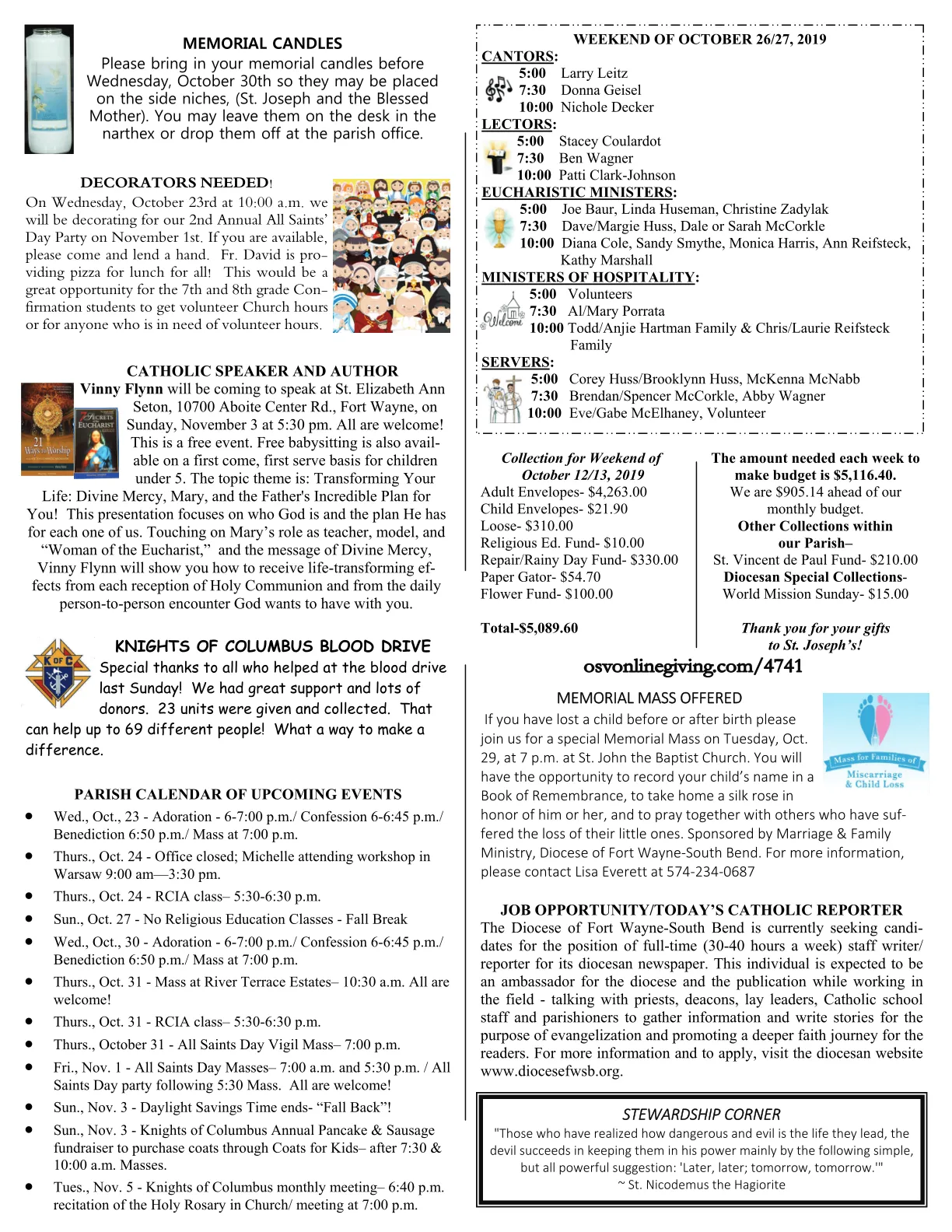 Oct 20, 2019 - Bulletin - Page 3