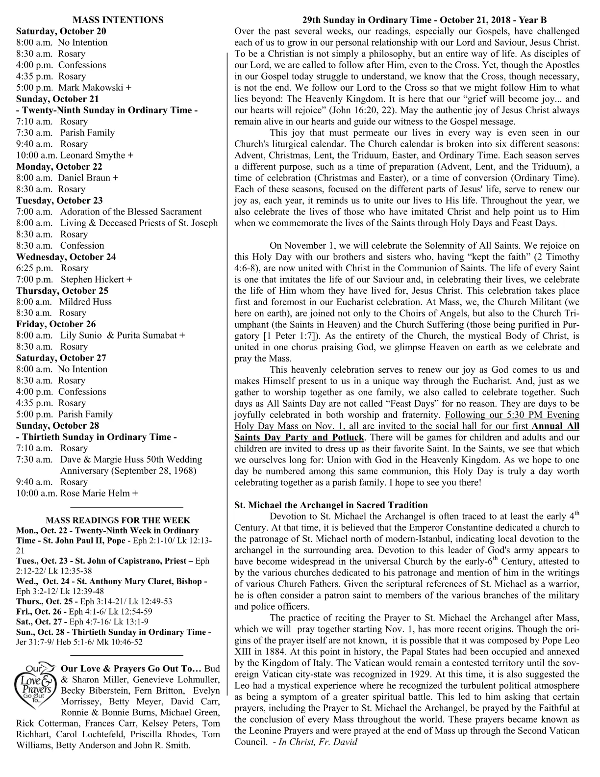 Oct 21, 2018 - Bulletin - Page 2