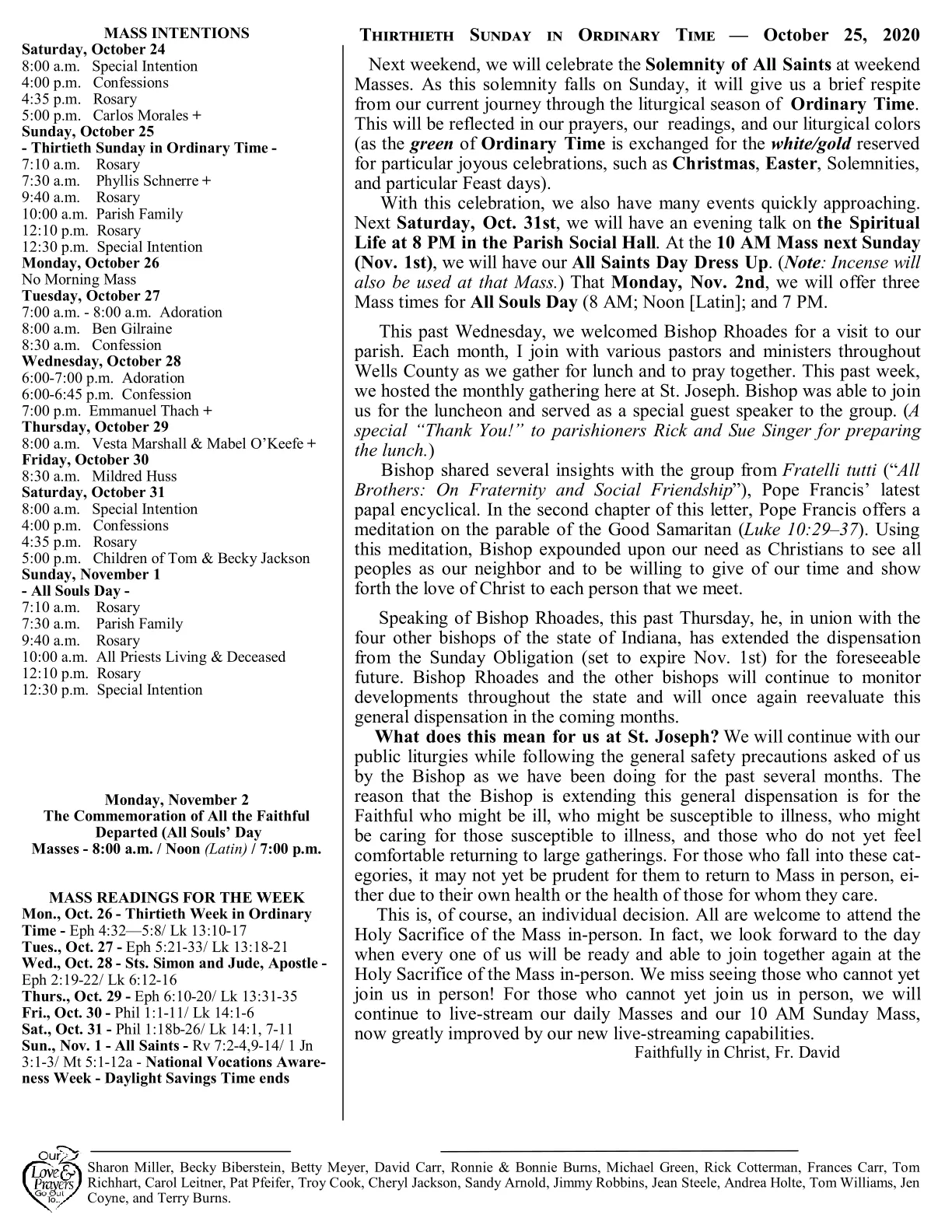 Oct 25, 2020 - Bulletin - Page 2