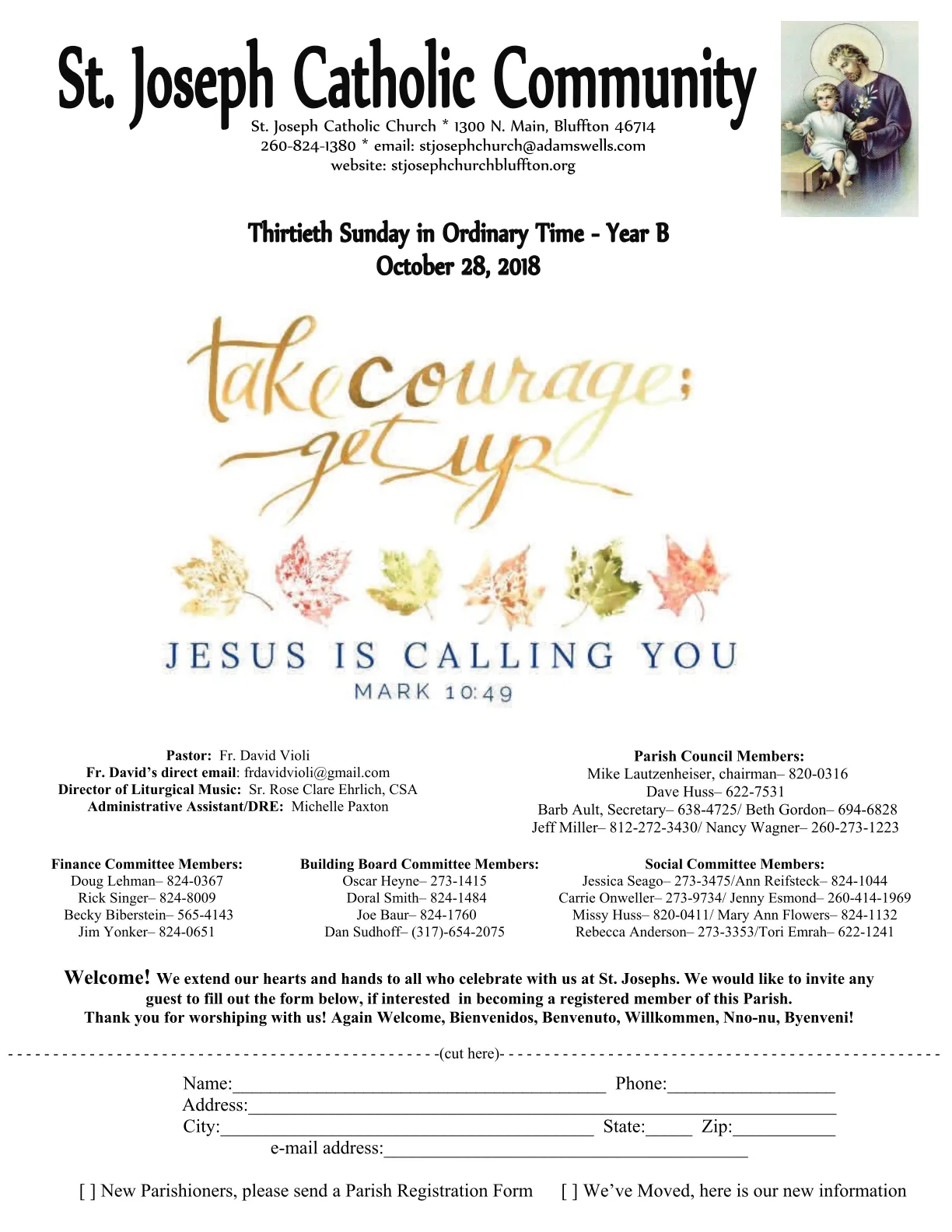 Oct 28, 2018 - Bulletin - Page 1