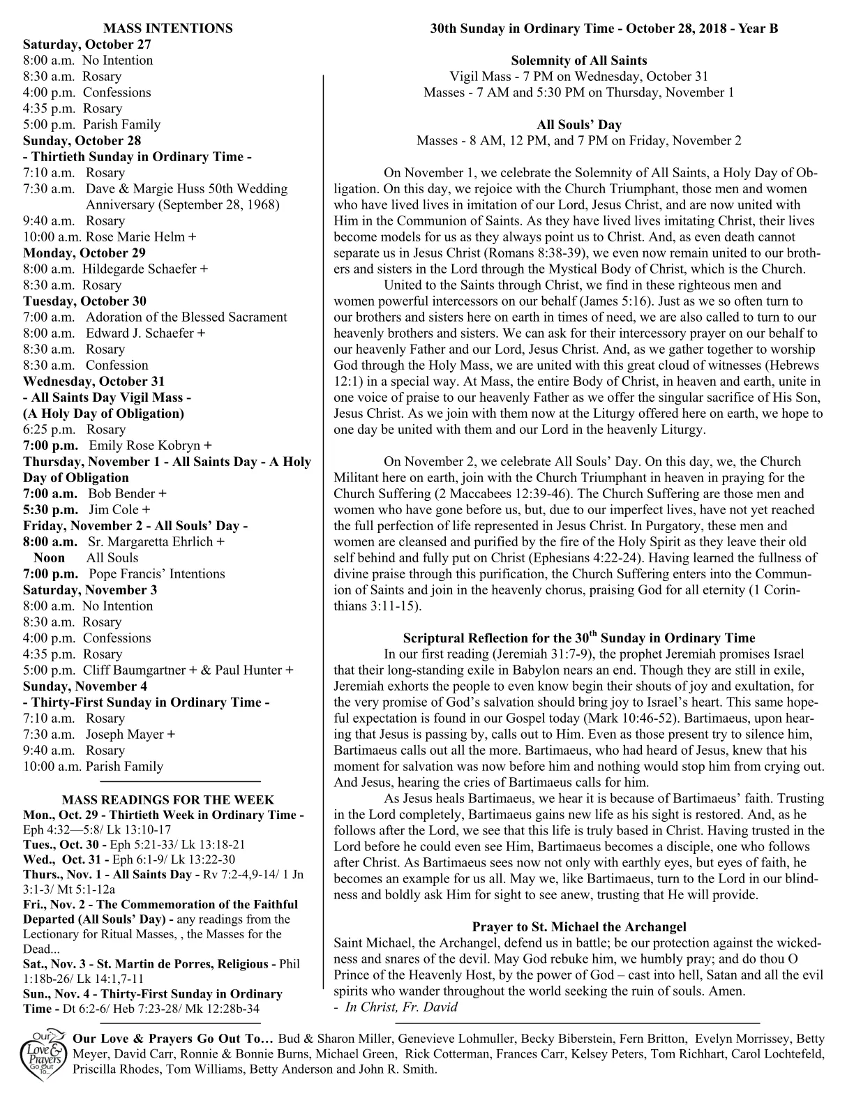 Oct 28, 2018 - Bulletin - Page 2