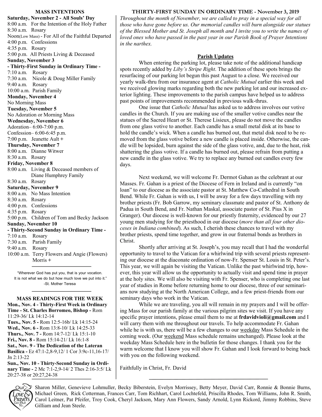 Nov 03, 2019 - Bulletin - Page 2