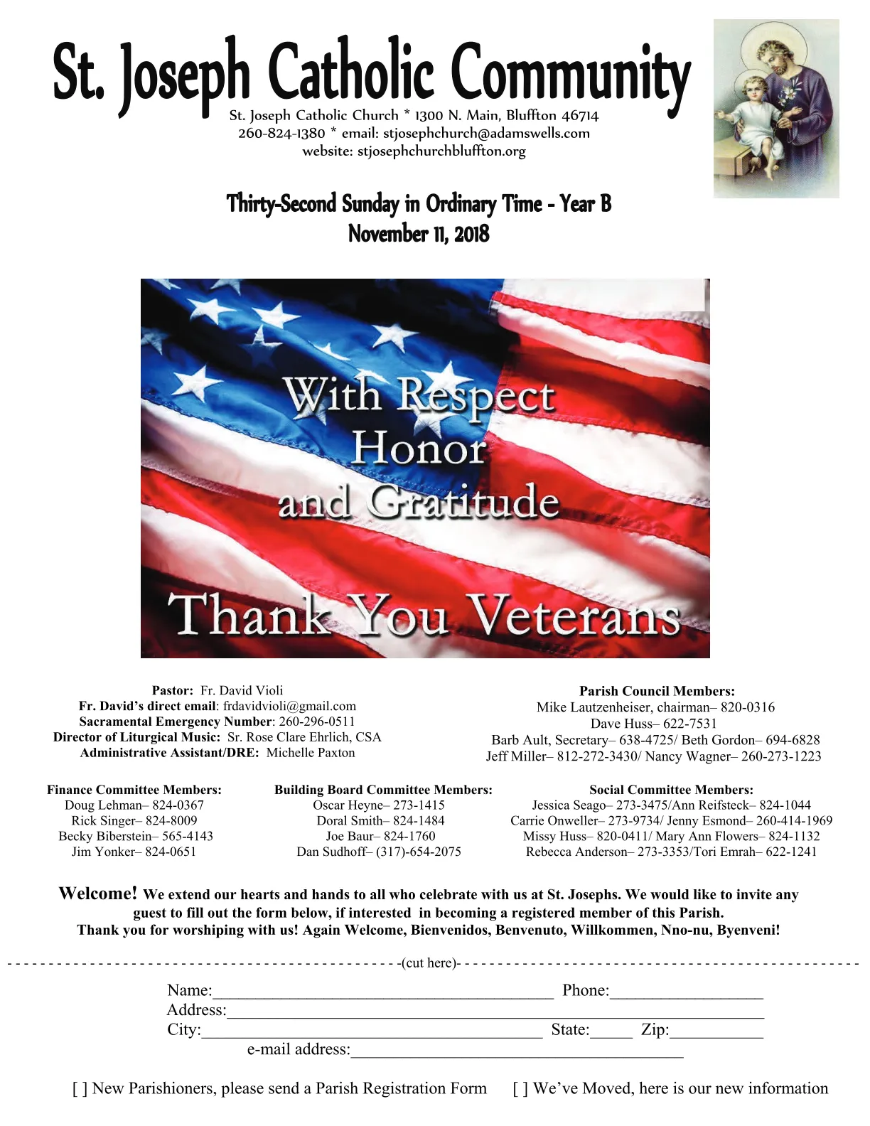Nov 11, 2018 - Bulletin - Page 1