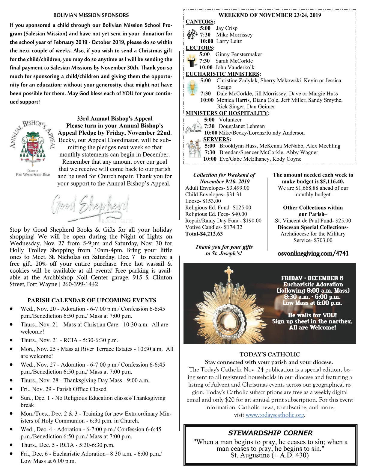 Nov 17, 2019 - Bulletin - Page 3