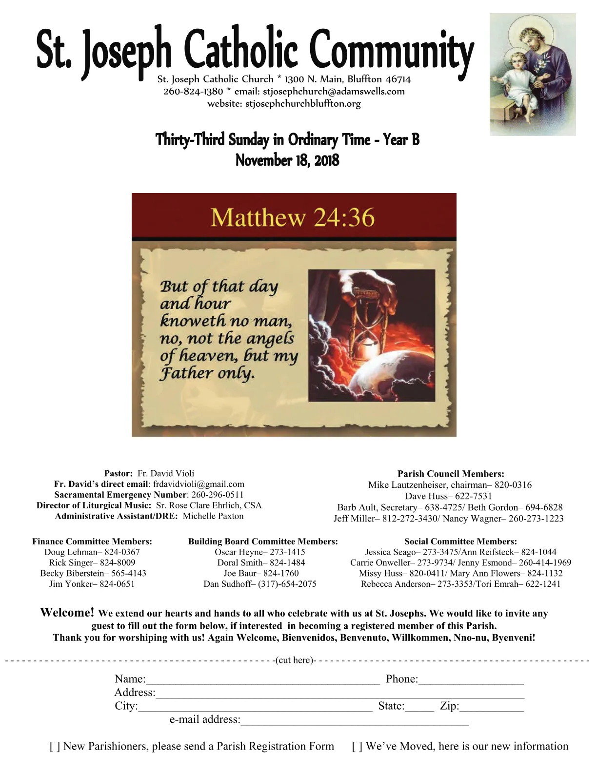 Nov 18, 2018 - Bulletin - Page 1