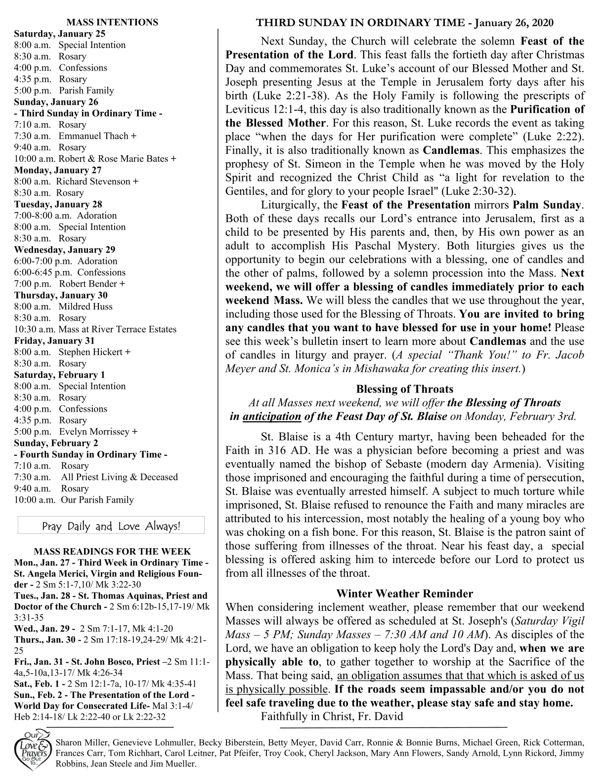 Jan 26, 2020 - Bulletin - Page 2