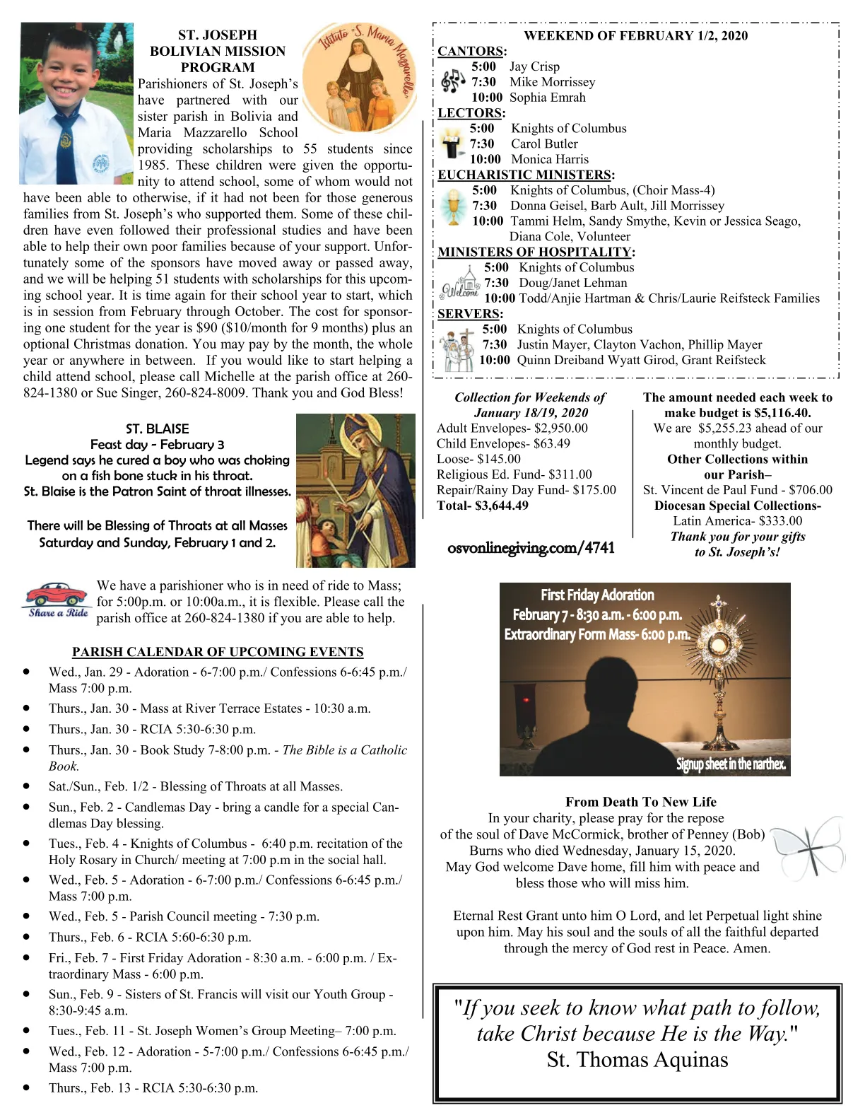 Jan 26, 2020 - Bulletin - Page 3