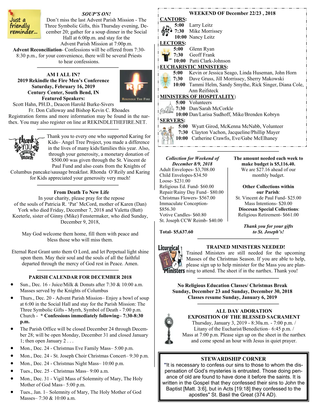 Dec 16, 2018 - Bulletin - Page 3