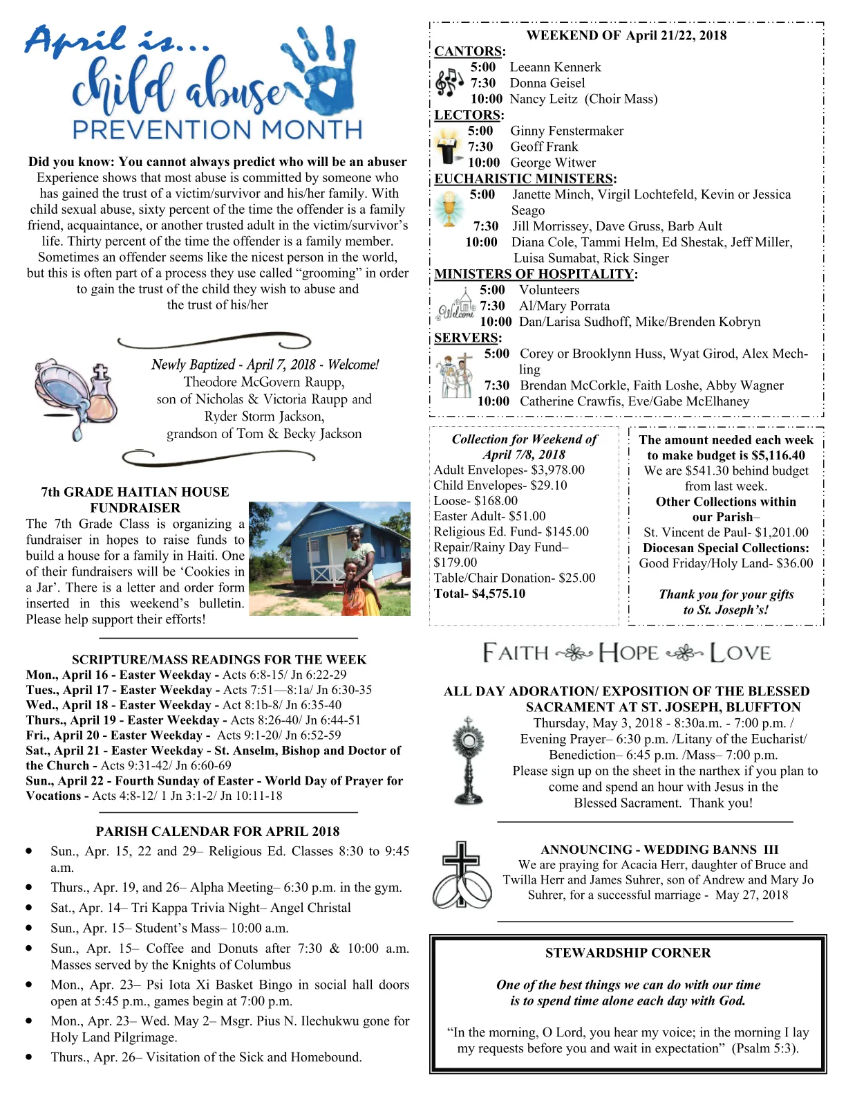 Apr 15, 2018 - Bulletin - Page 3