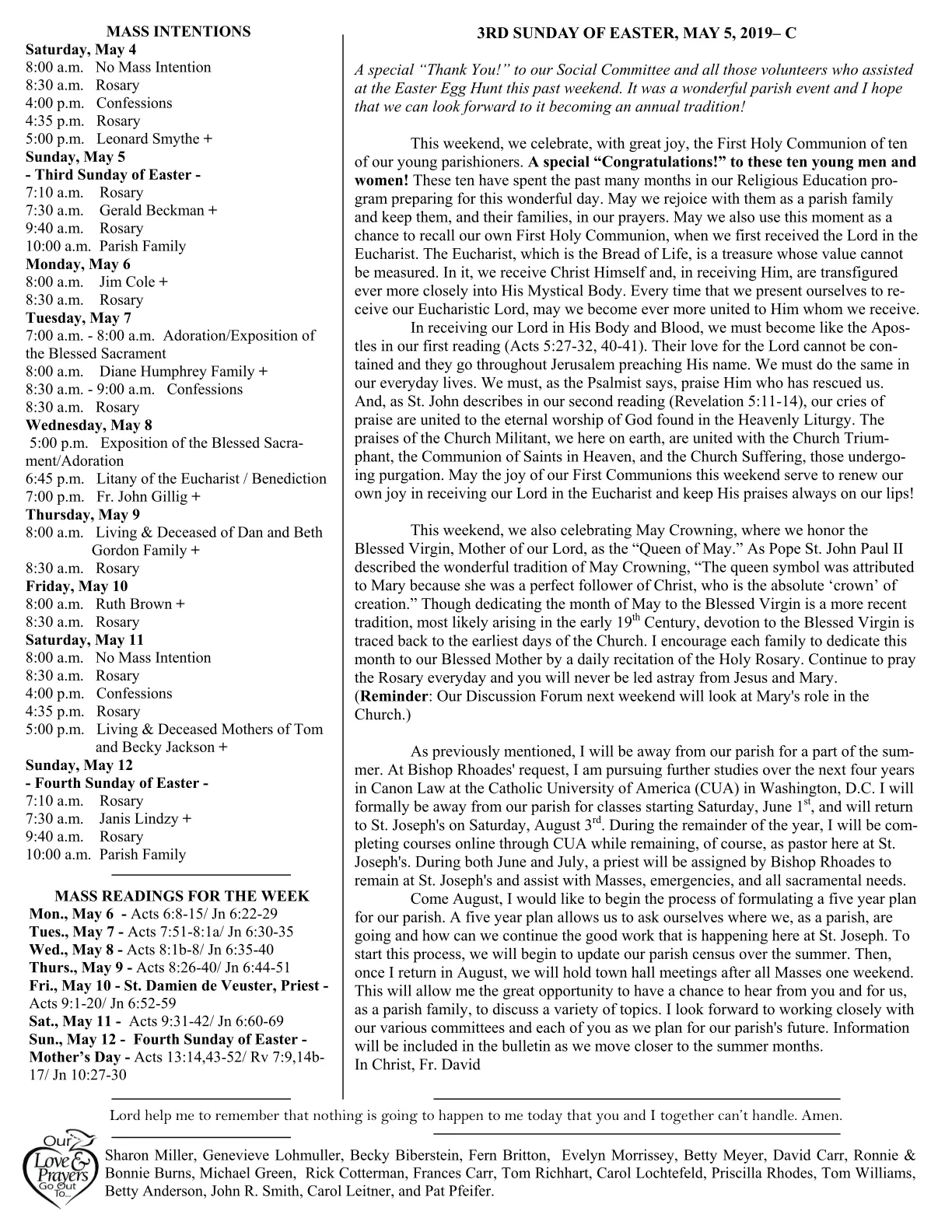 May 05, 2019 - Bulletin - Page 2